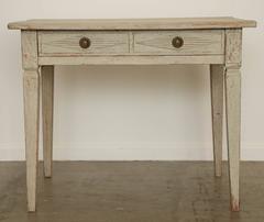 Antique Swedish Gustavian Style Painted Writing Desk, Mid-19th Century