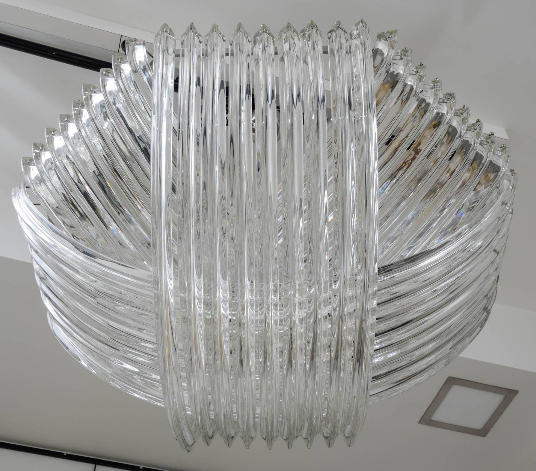 Gorgeous Murano Curved Crystal Chandelier 2