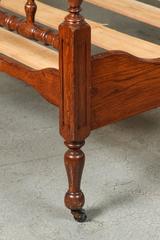 1930s Walnut Spindle Full Sized Bed Frame, Newly Polished