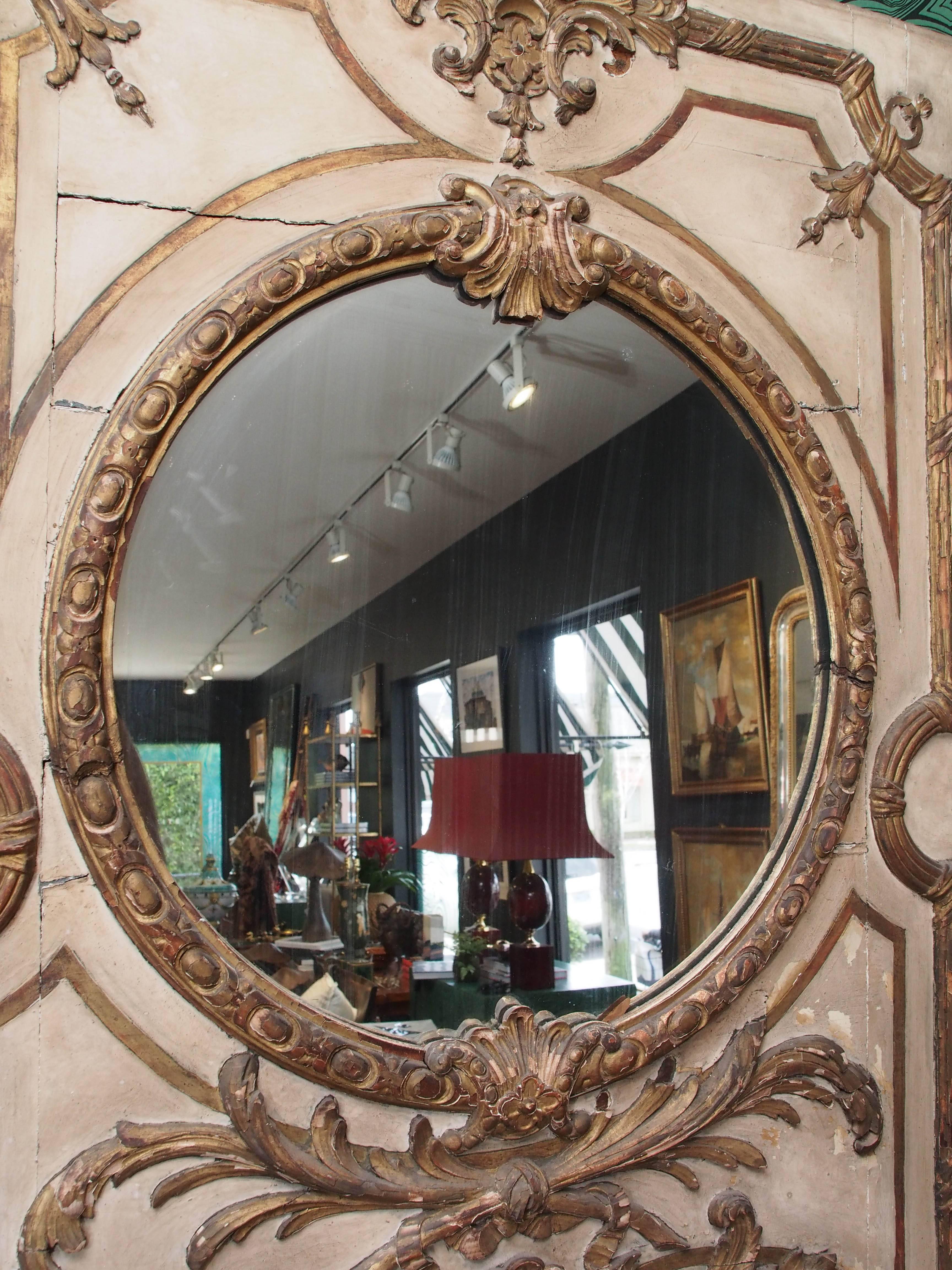 Carved Trumeau Mirror 1