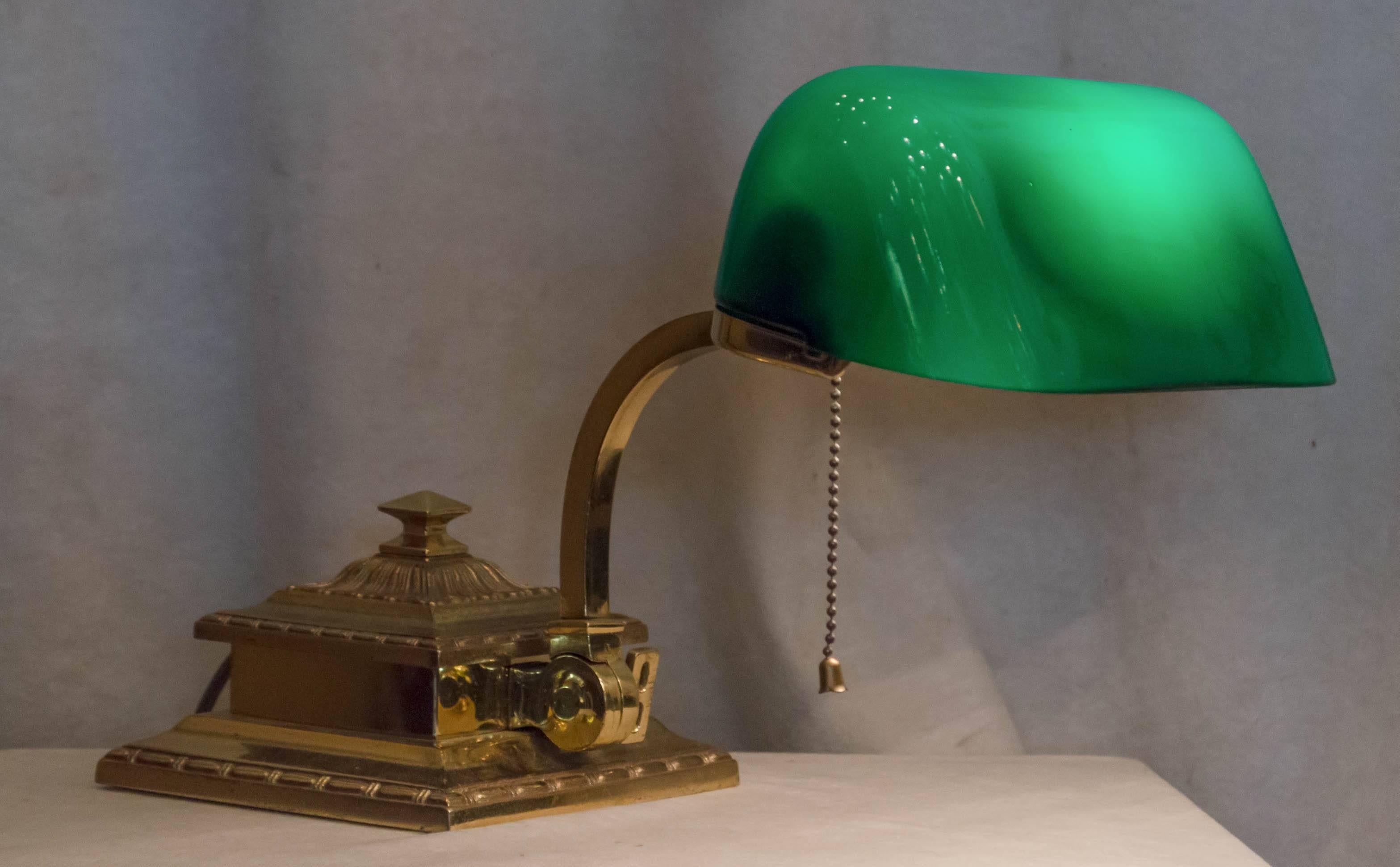 This desk lamp is made by the most noted and prolific maker of these 