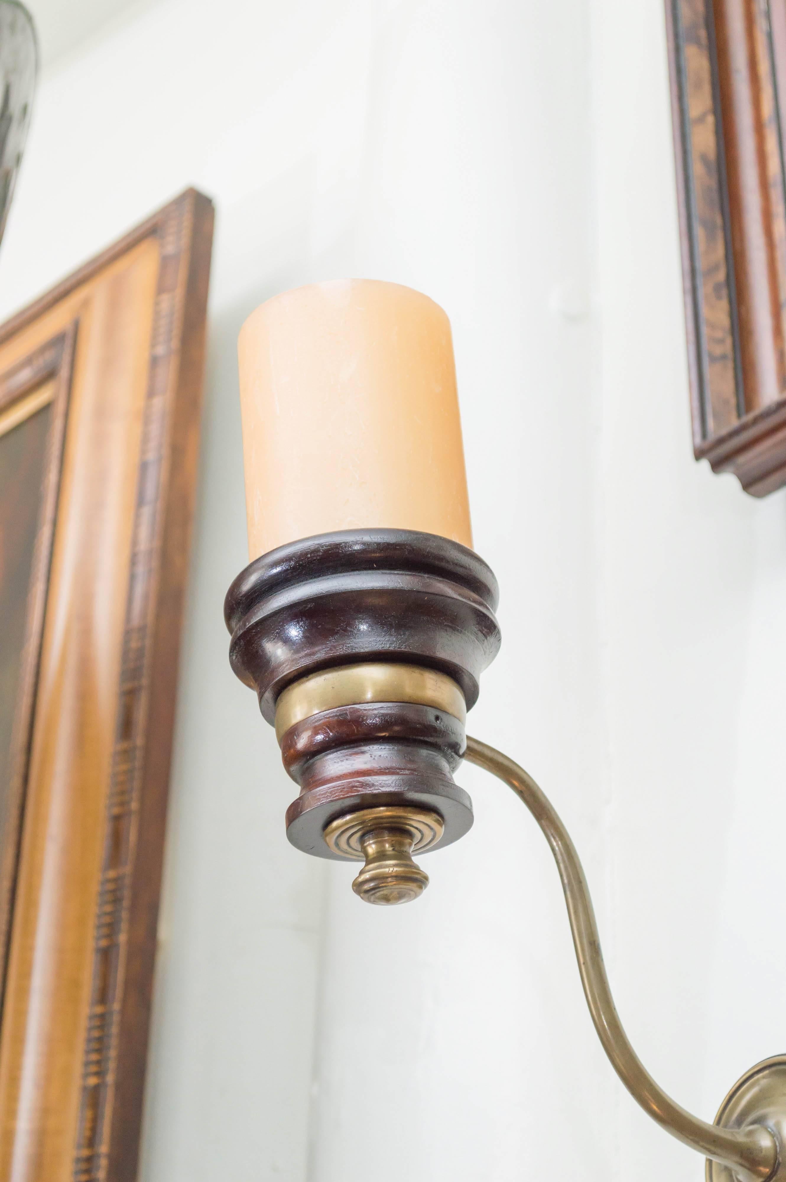 Beaded Pair of 19th Century Anglo Indian Wall Sconces / Candleholders, circa 1860-1880