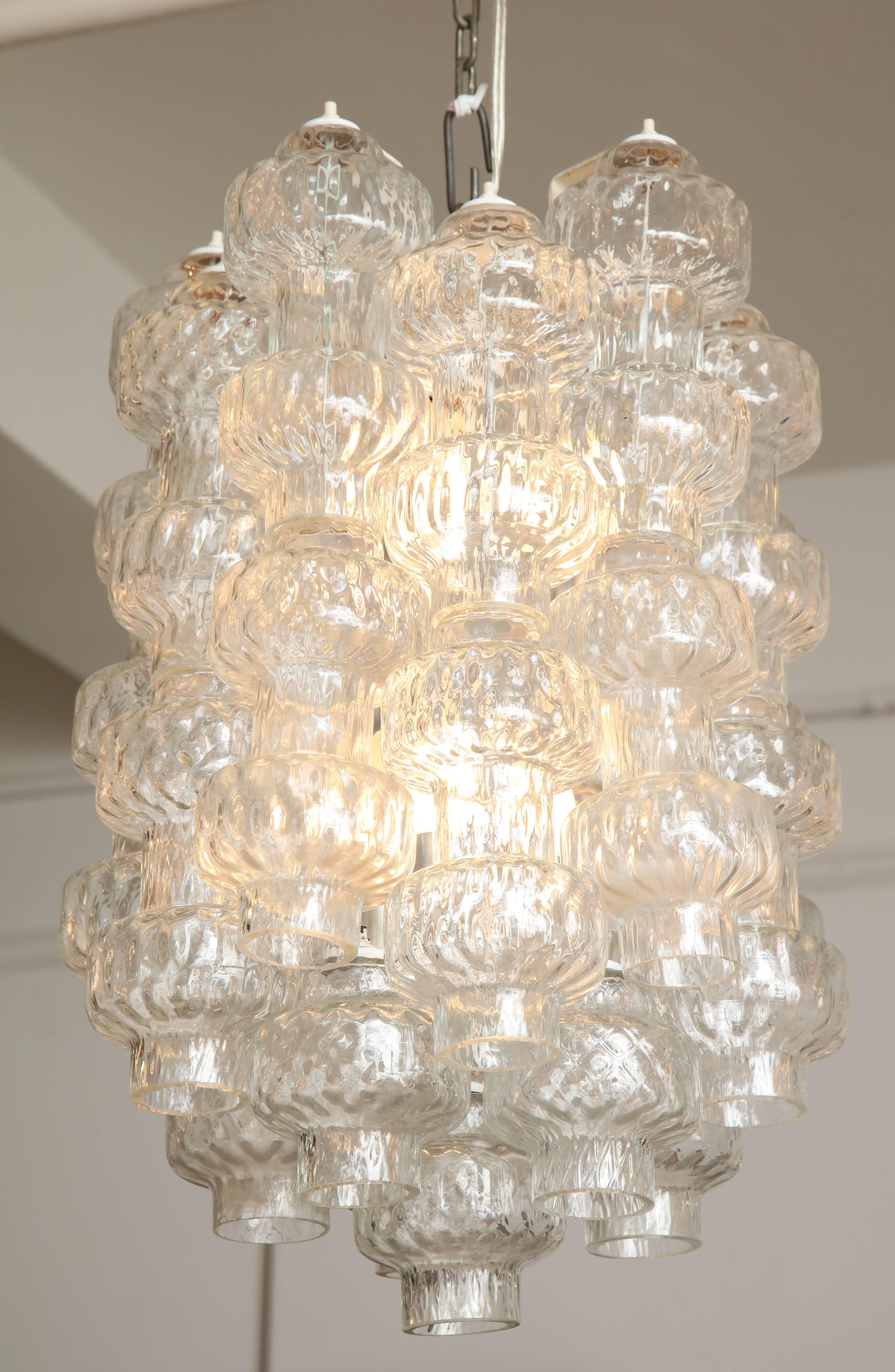 Venini chandelier made in Venice 1960 For Sale 2