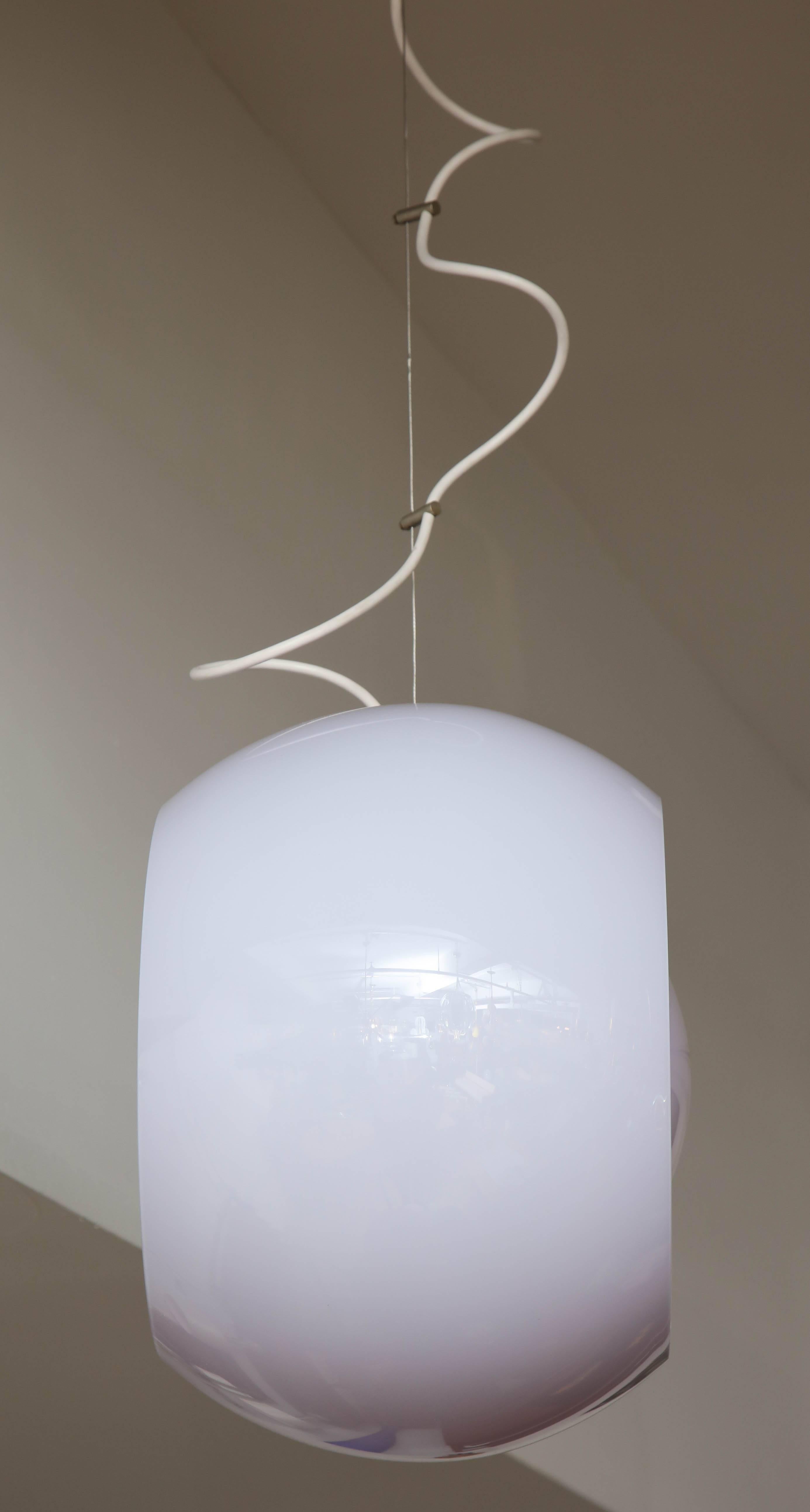 Italian Vistosi pendent light italian designed by Gino Vistosi For Sale