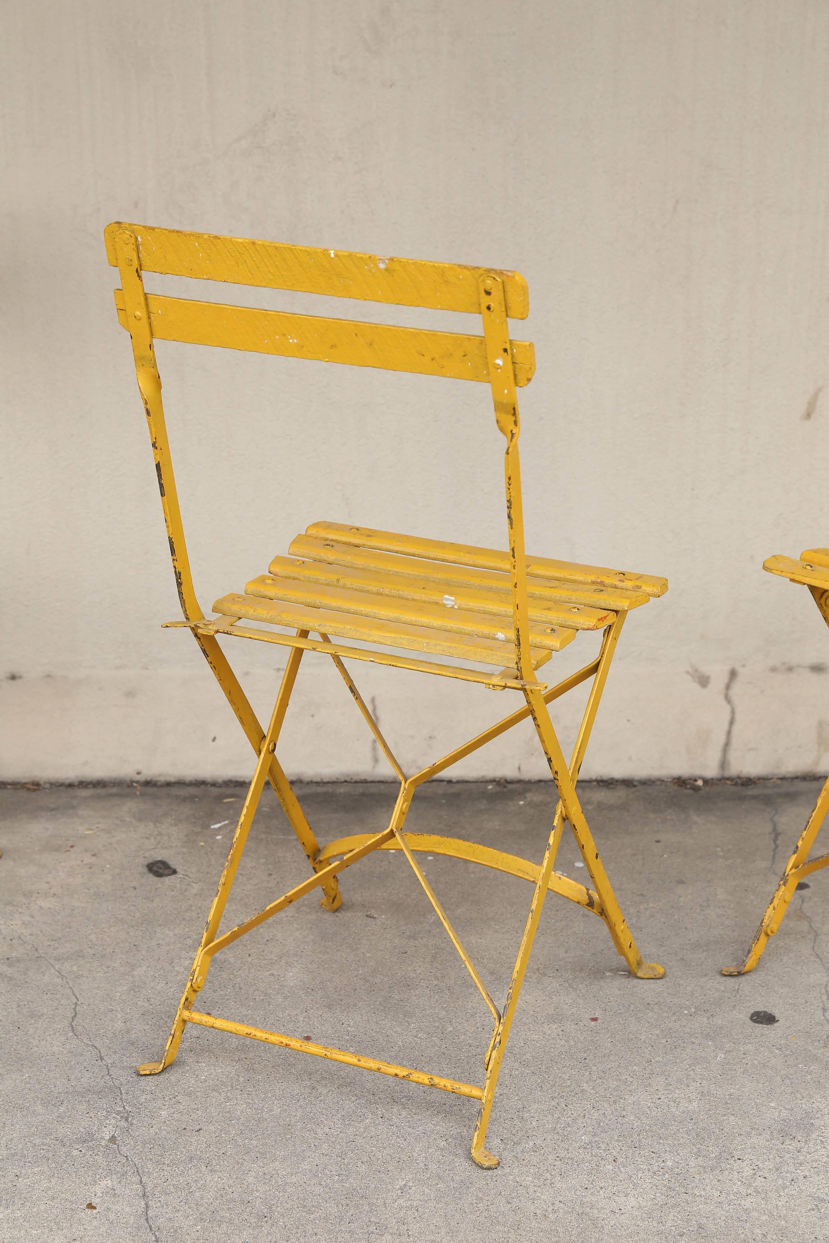 20th Century Painted Parisienne Brasserie Cafe Chairs from the 1930s 'Four Available'