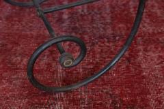 Antique French Iron and Marble-Top Pastry or Butcher Table