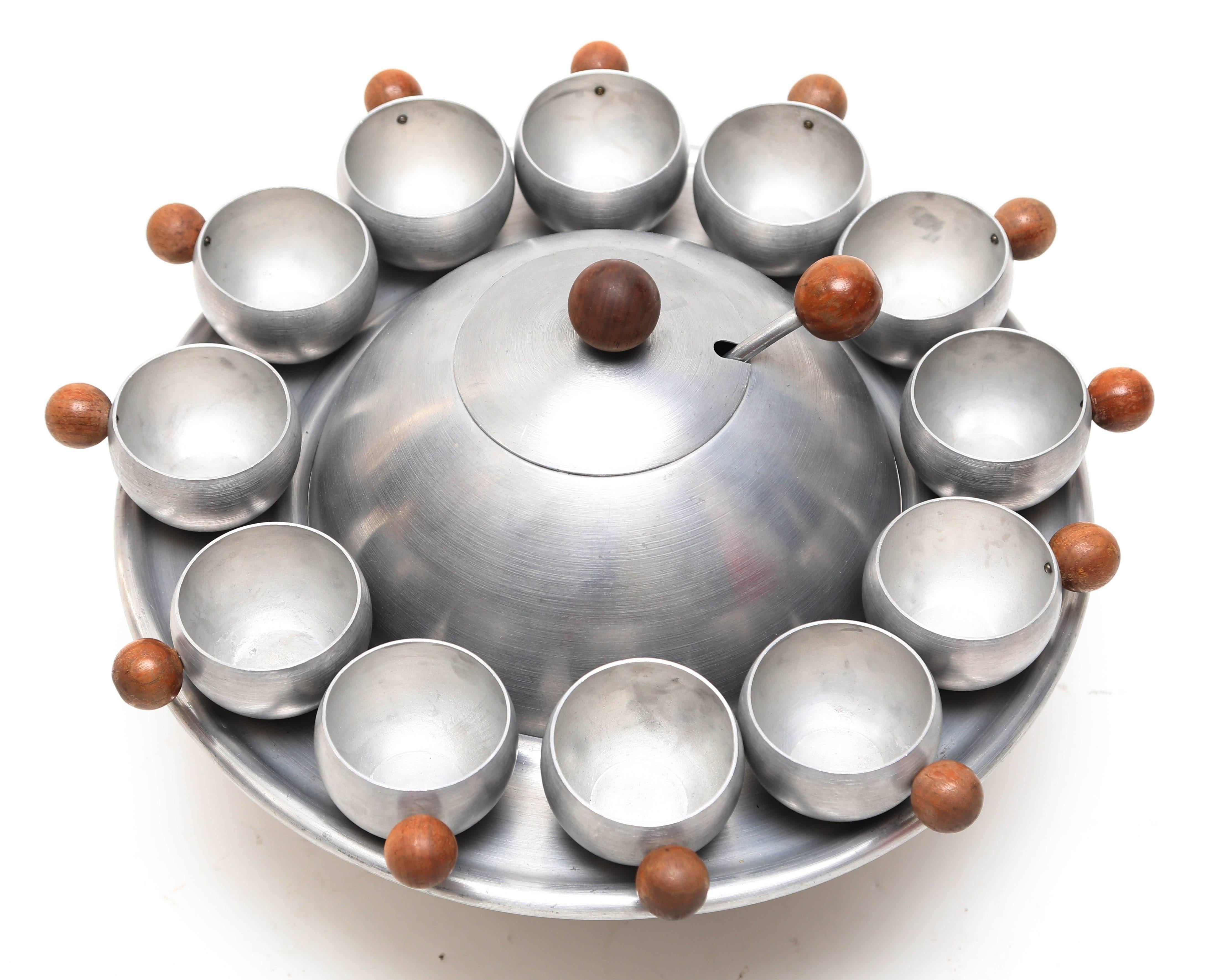 Rare punch set designed by Russel Wright.