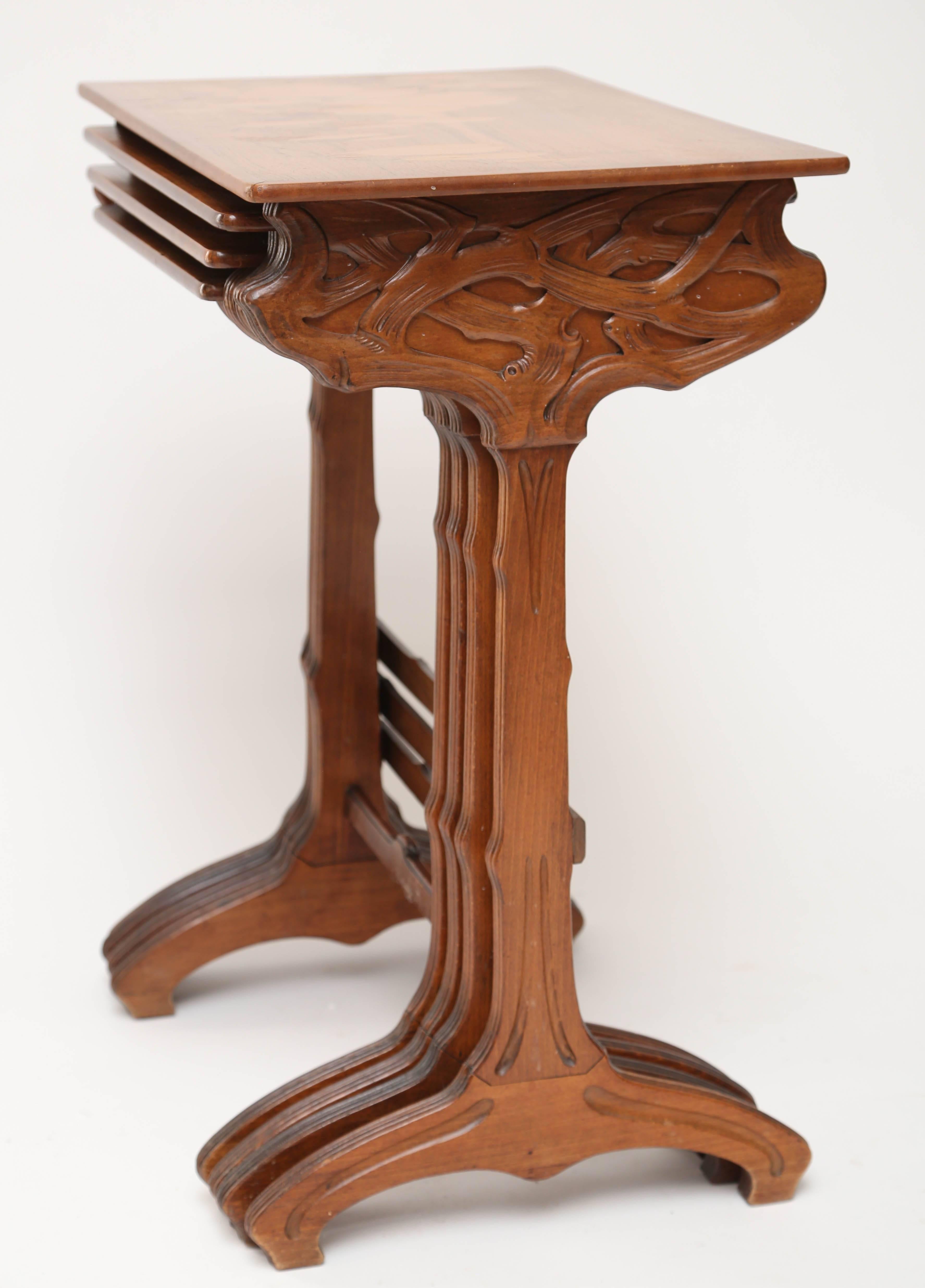 Marquetry Galle Nest of Tables