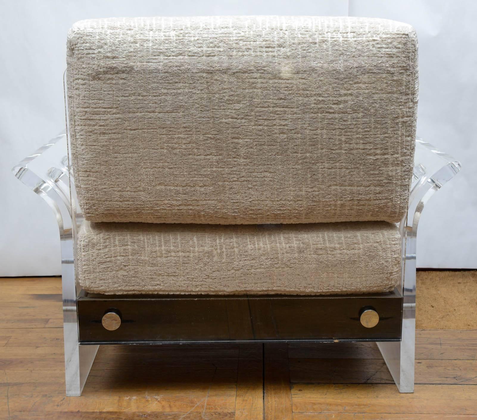 Fabric Original Plexiglass Armchair at cost price.