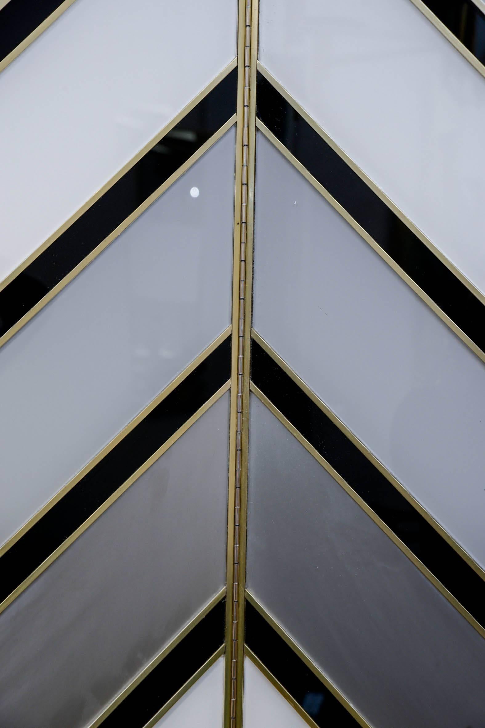 Brass  Modern Mirror Screen