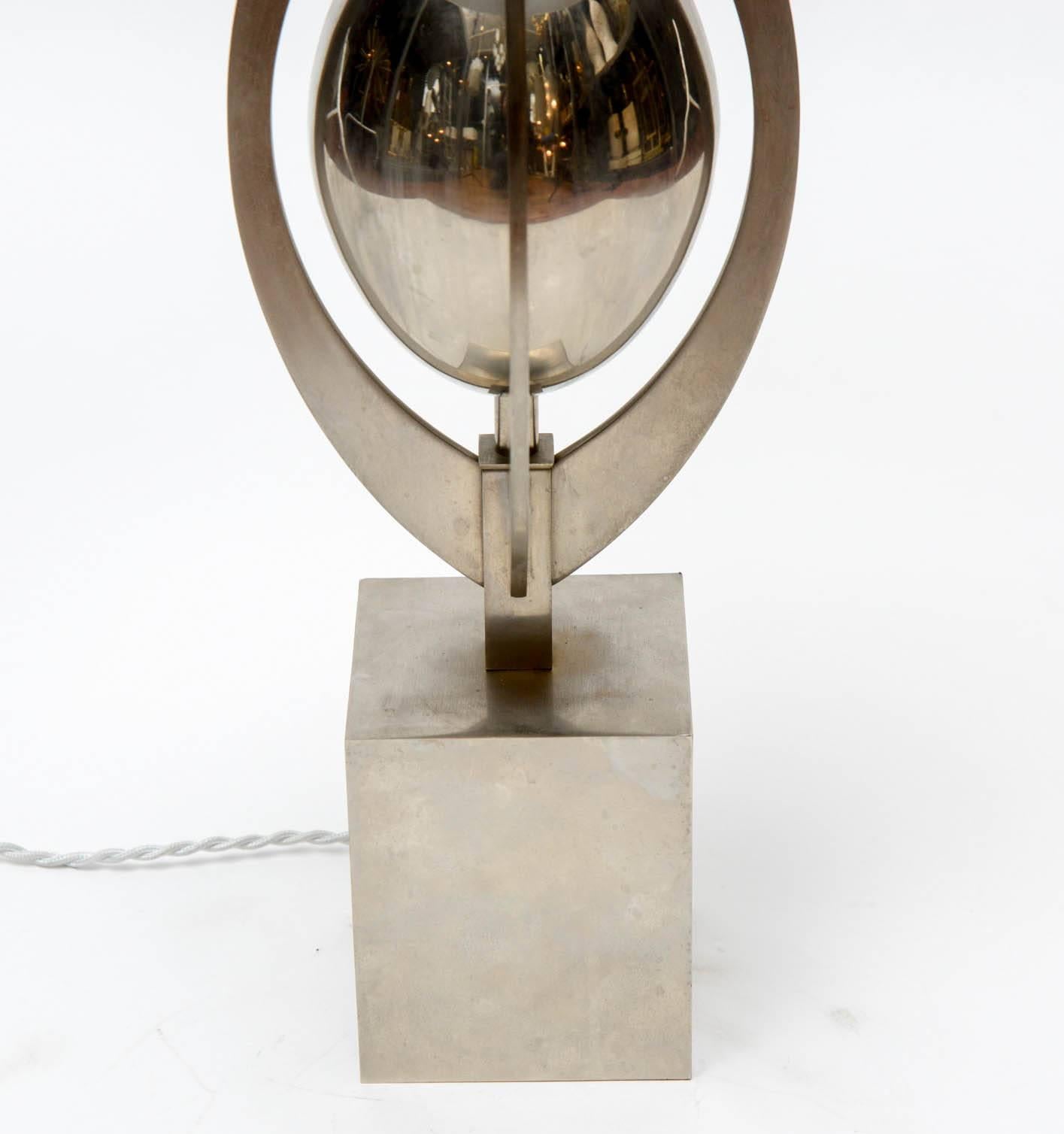 Mid-Century Modern Elegant Ogive Oeuf Lamp by Maison Charles