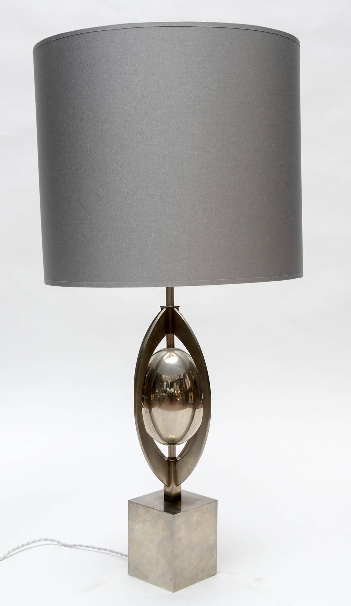 French Elegant Ogive Oeuf Lamp by Maison Charles
