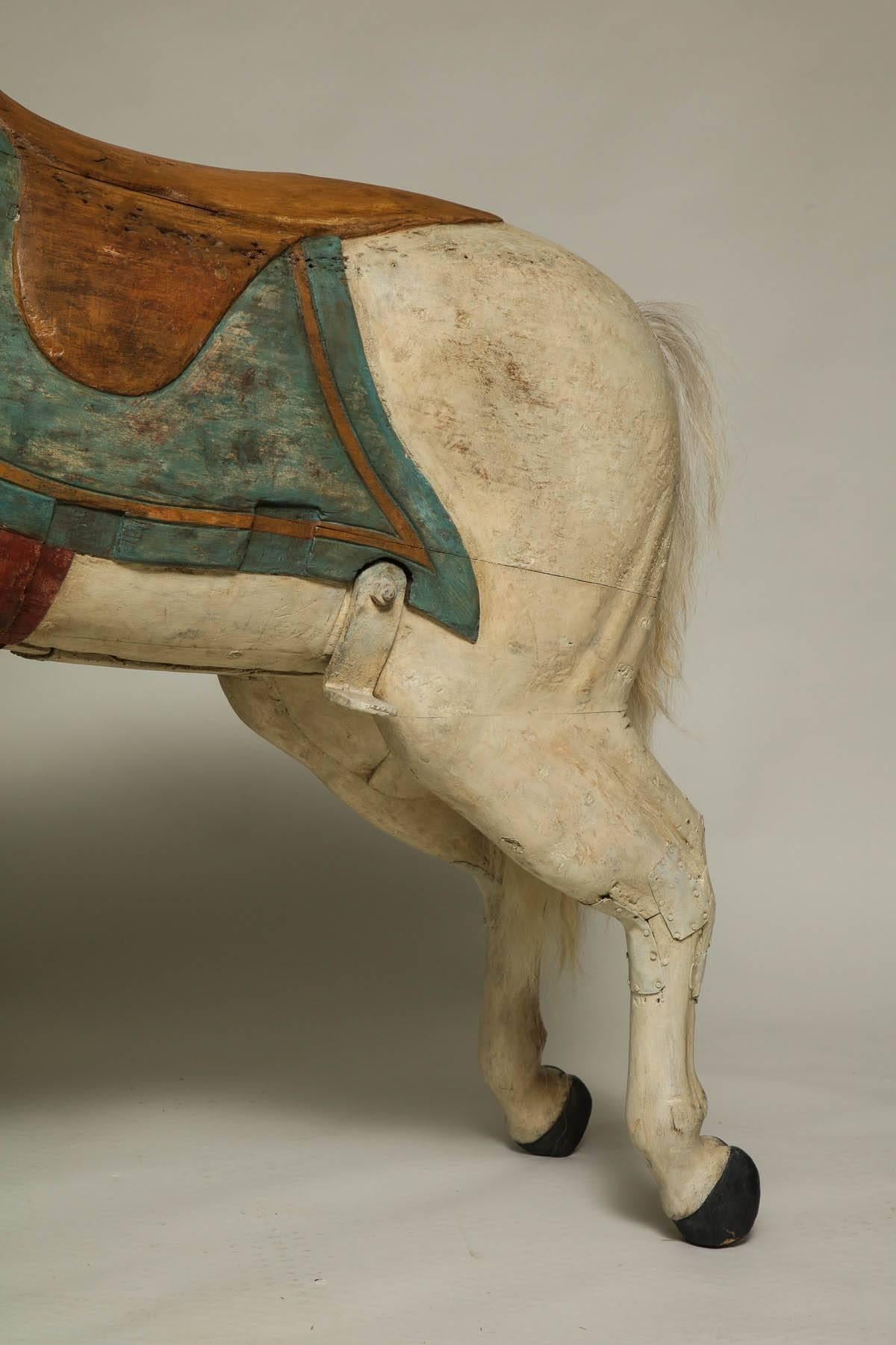 Chahut Carousel Horse by Fredrich Heyn In Good Condition In Greenwich, CT