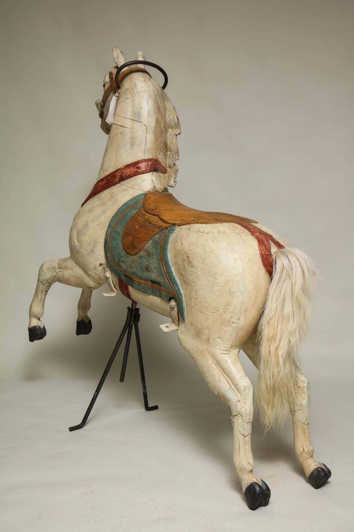 Wood Chahut Carousel Horse by Fredrich Heyn