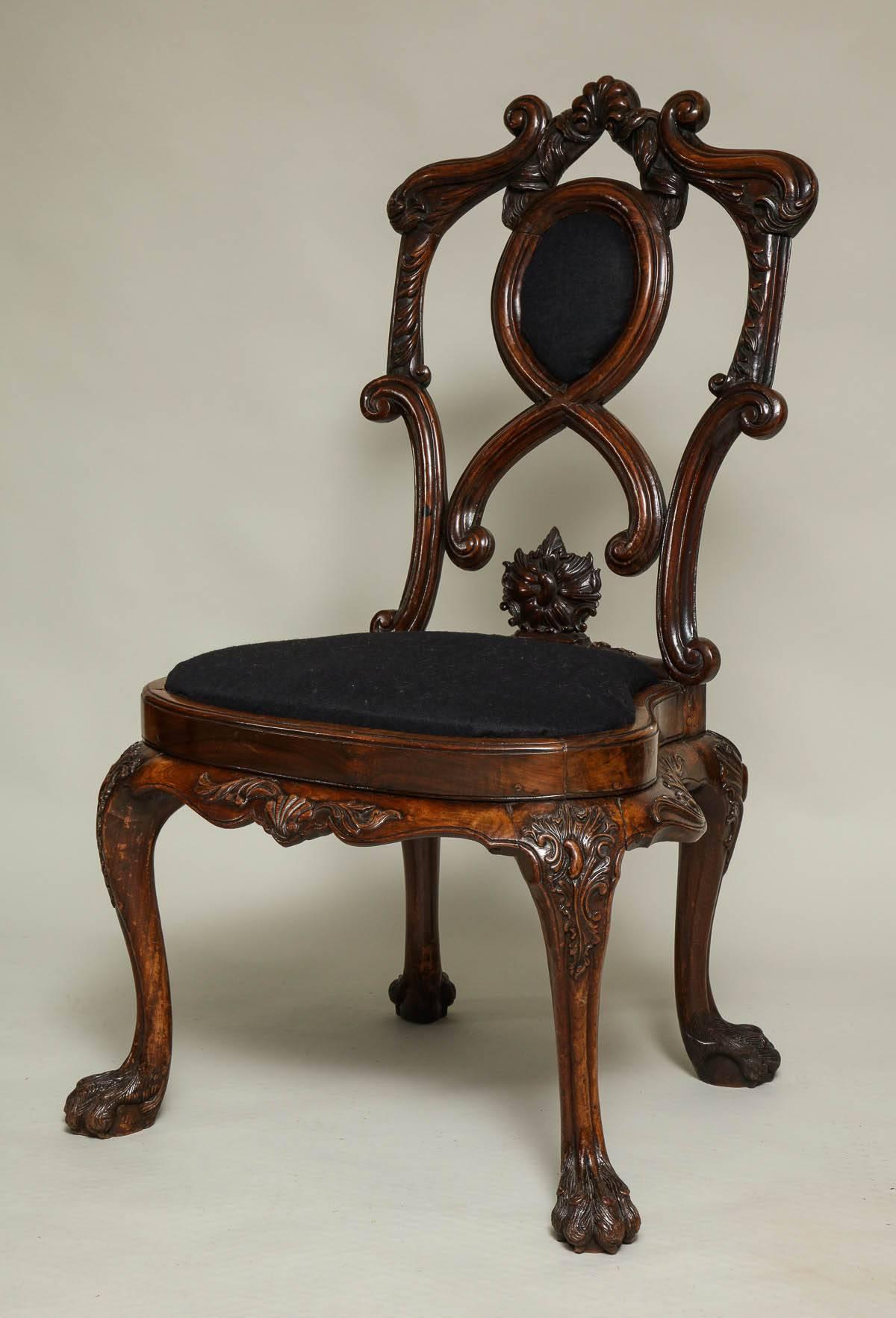 Baroque Important 18th Century Portuguese Chair For Sale