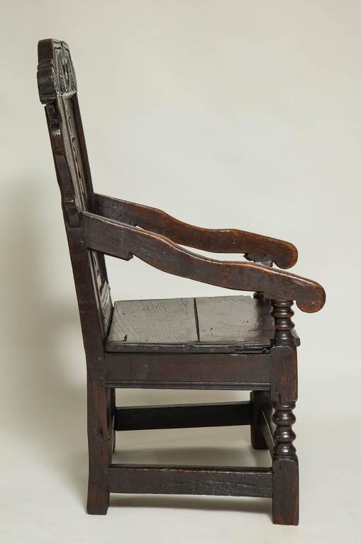 Early English Oak Wainscot Chair 2