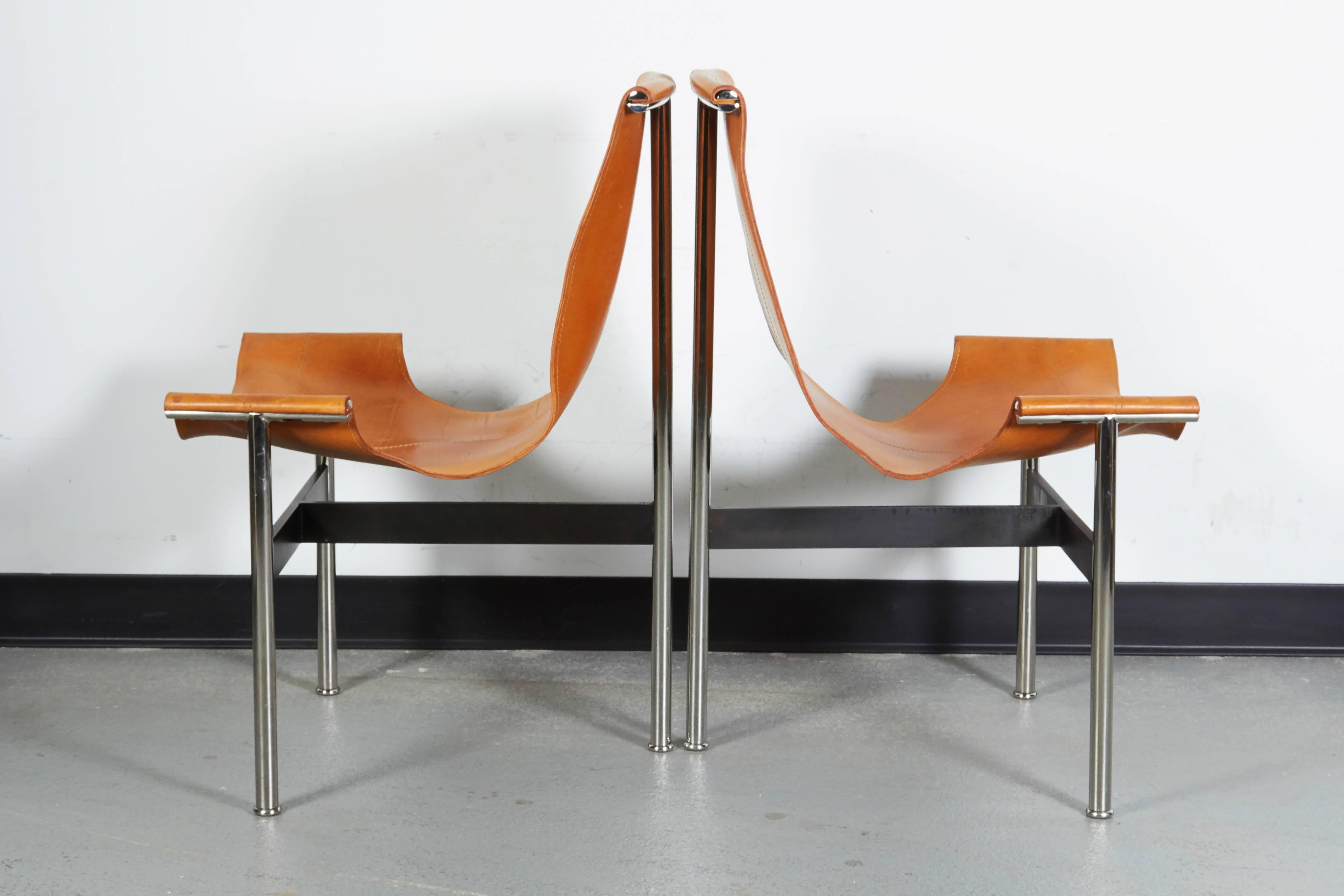 Mid-Century Modern Pair of William Katavolos T Chairs