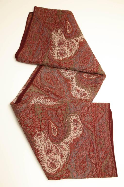 Late 19th Century Quilted Paisley For Sale at 1stdibs