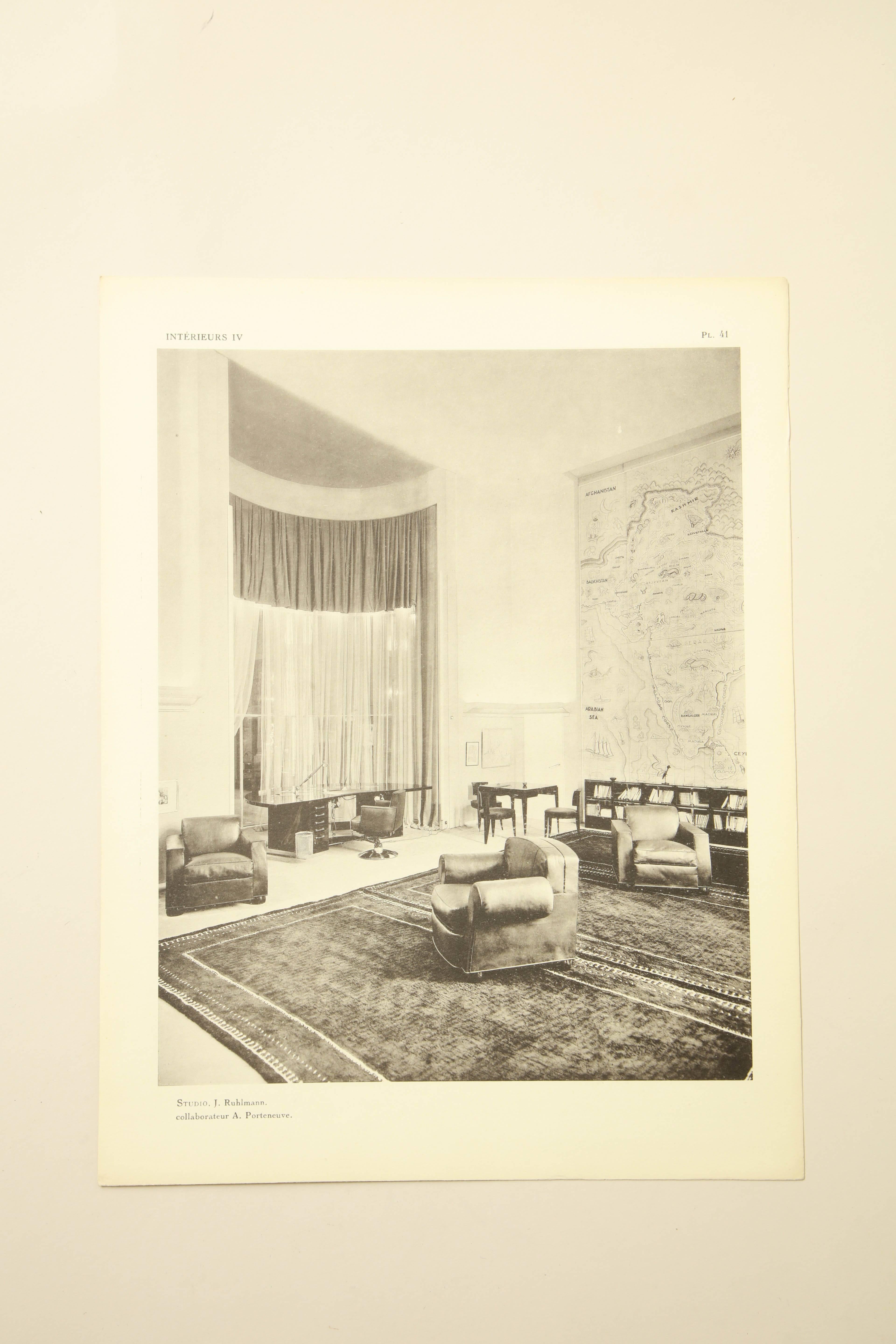 “Interieurs Au Salon Des Artistes Decorateurs 1929” by Leon Bouchet For Sale 2