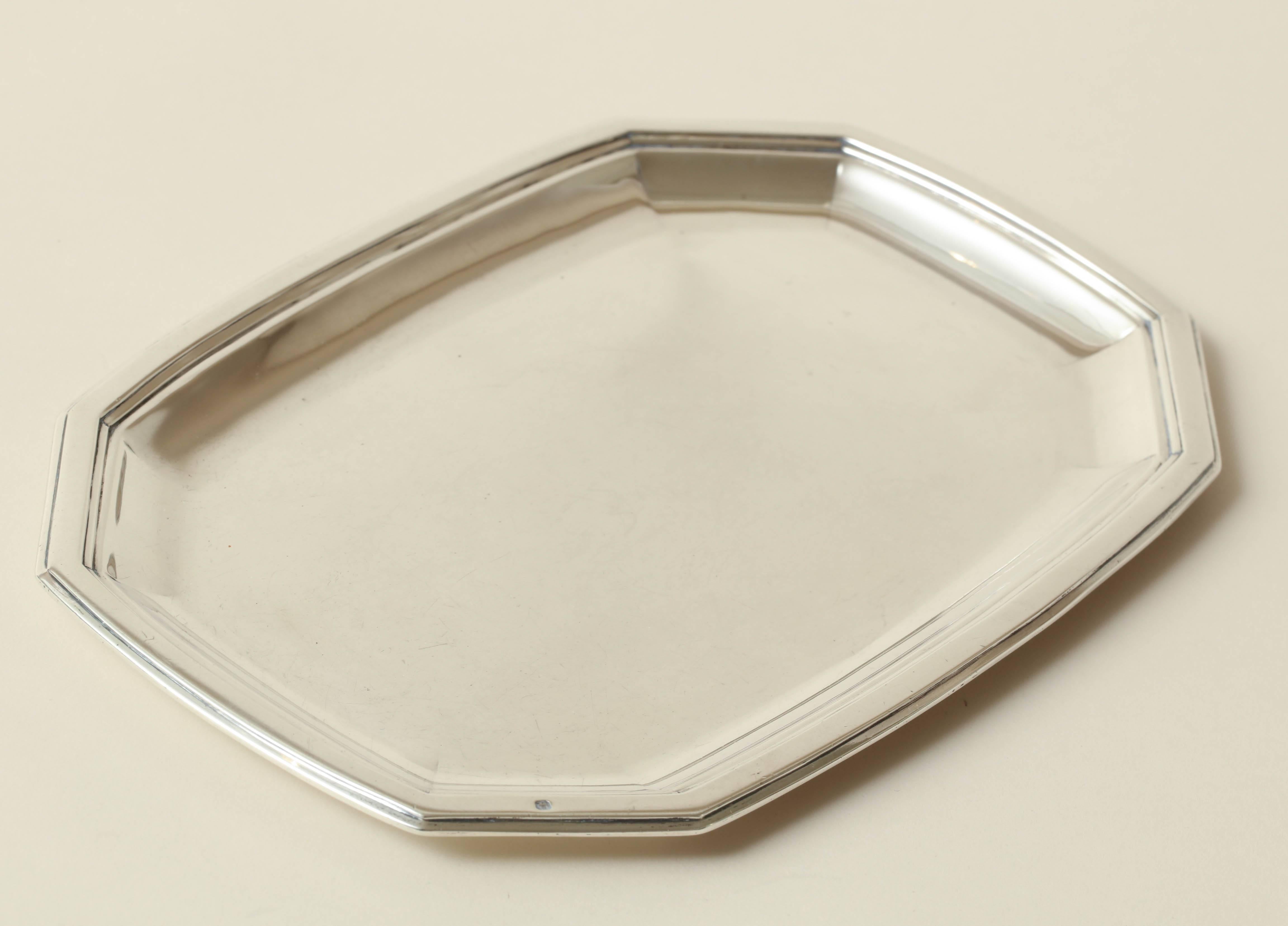Gustave Keller Frères French Art Deco Sterling Silver Tray 3