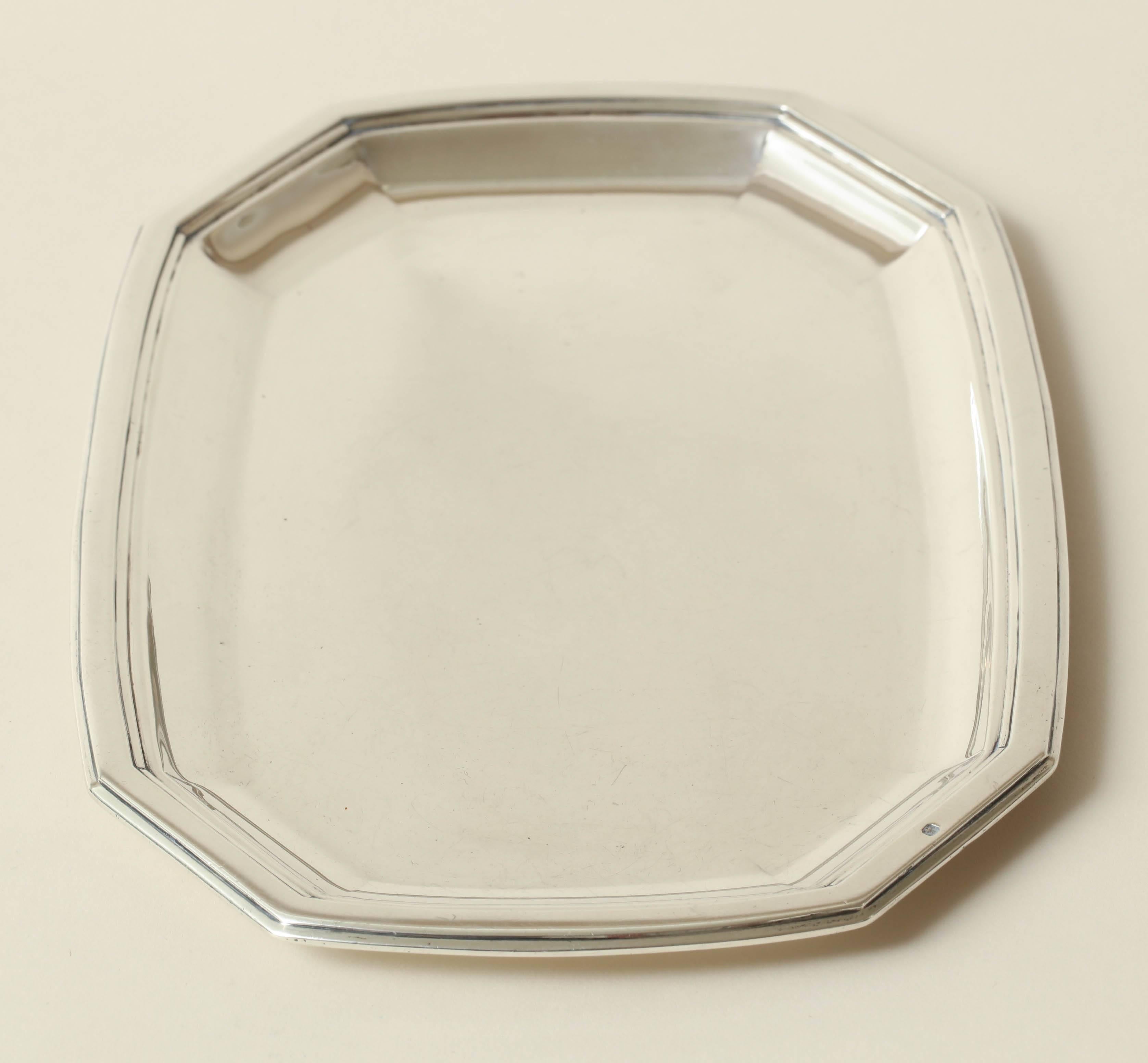 Gustave Keller Frères French Art Deco Sterling Silver Tray 4