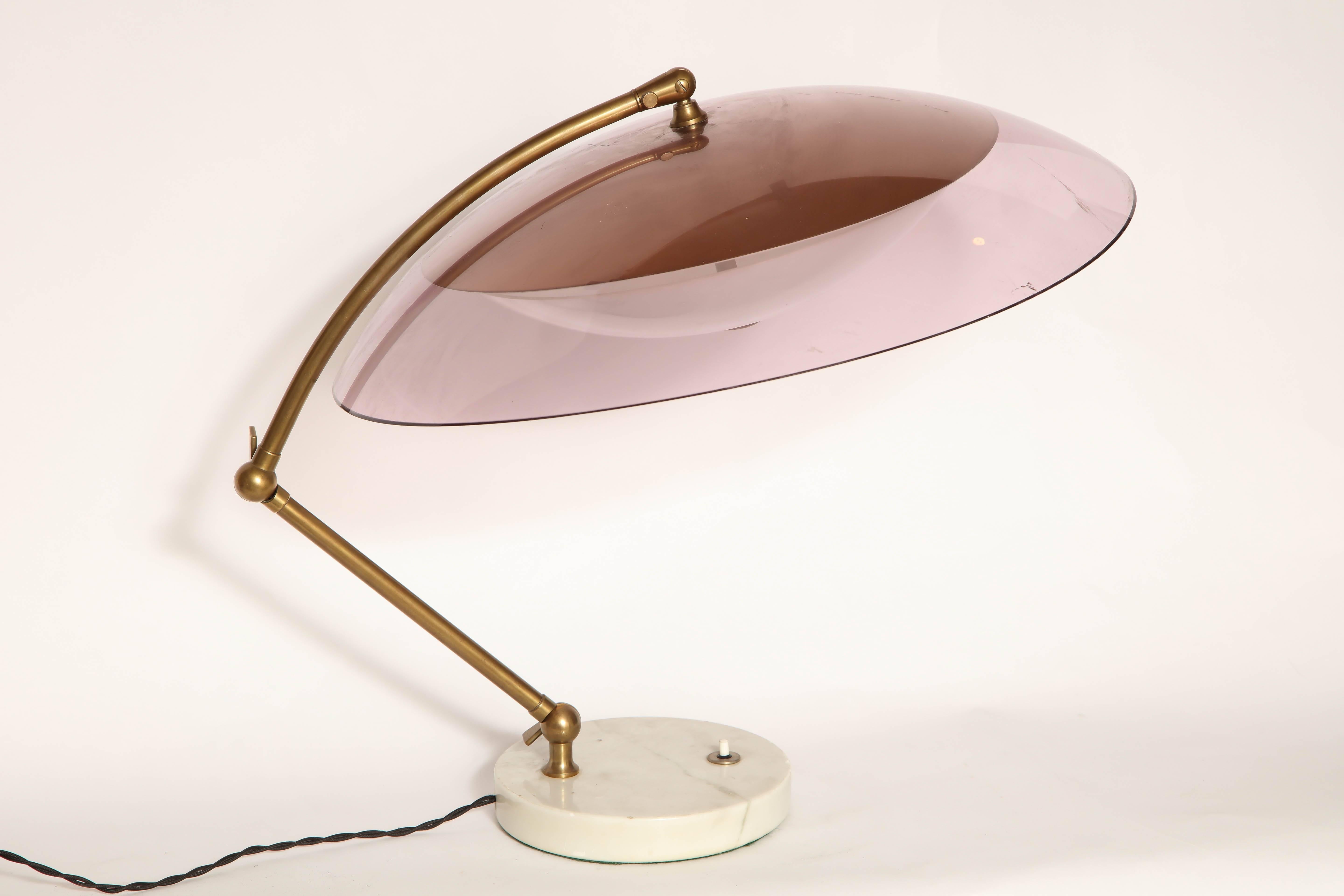 Brass Stilnovo Articulated Table Lamp, Italy, 1955