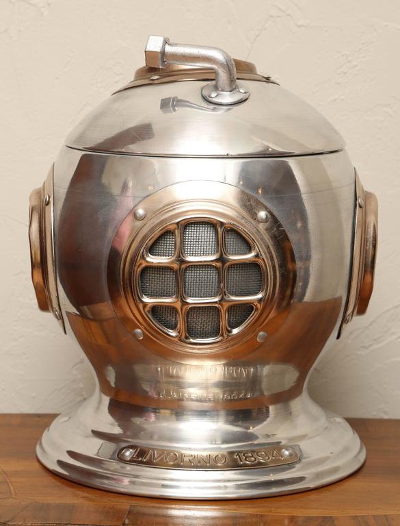 Vintage Diver's Helmet Ice Bucket at 1stDibs