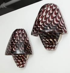 Pair of 1970s Murano Glass Sconces