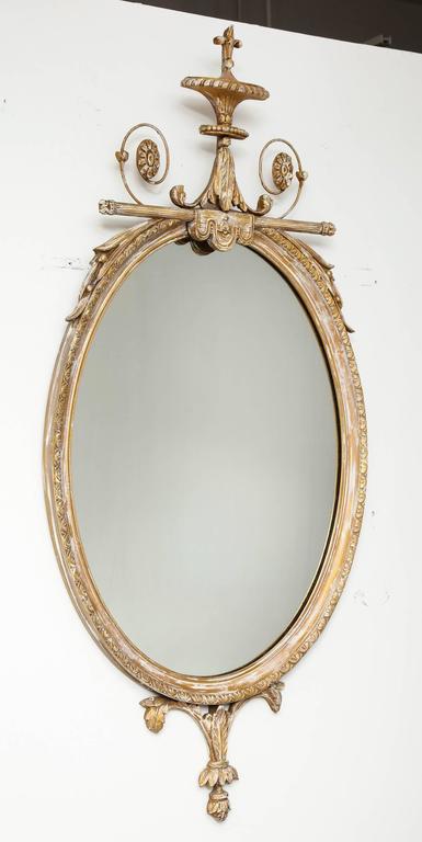 French Rococo Style Oval Mirror at 1stdibs