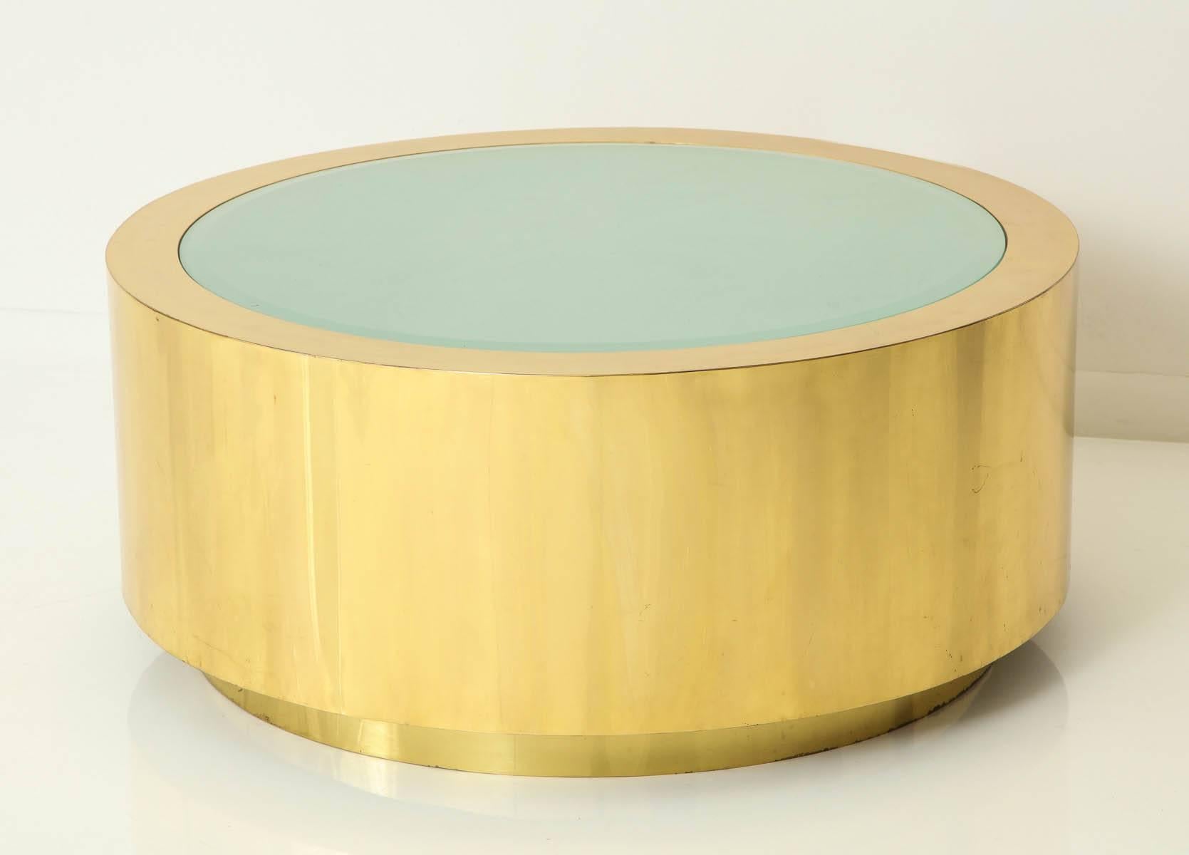 Fabulous Brass and Glass Coffee Table by Steve Chase For Sale 2