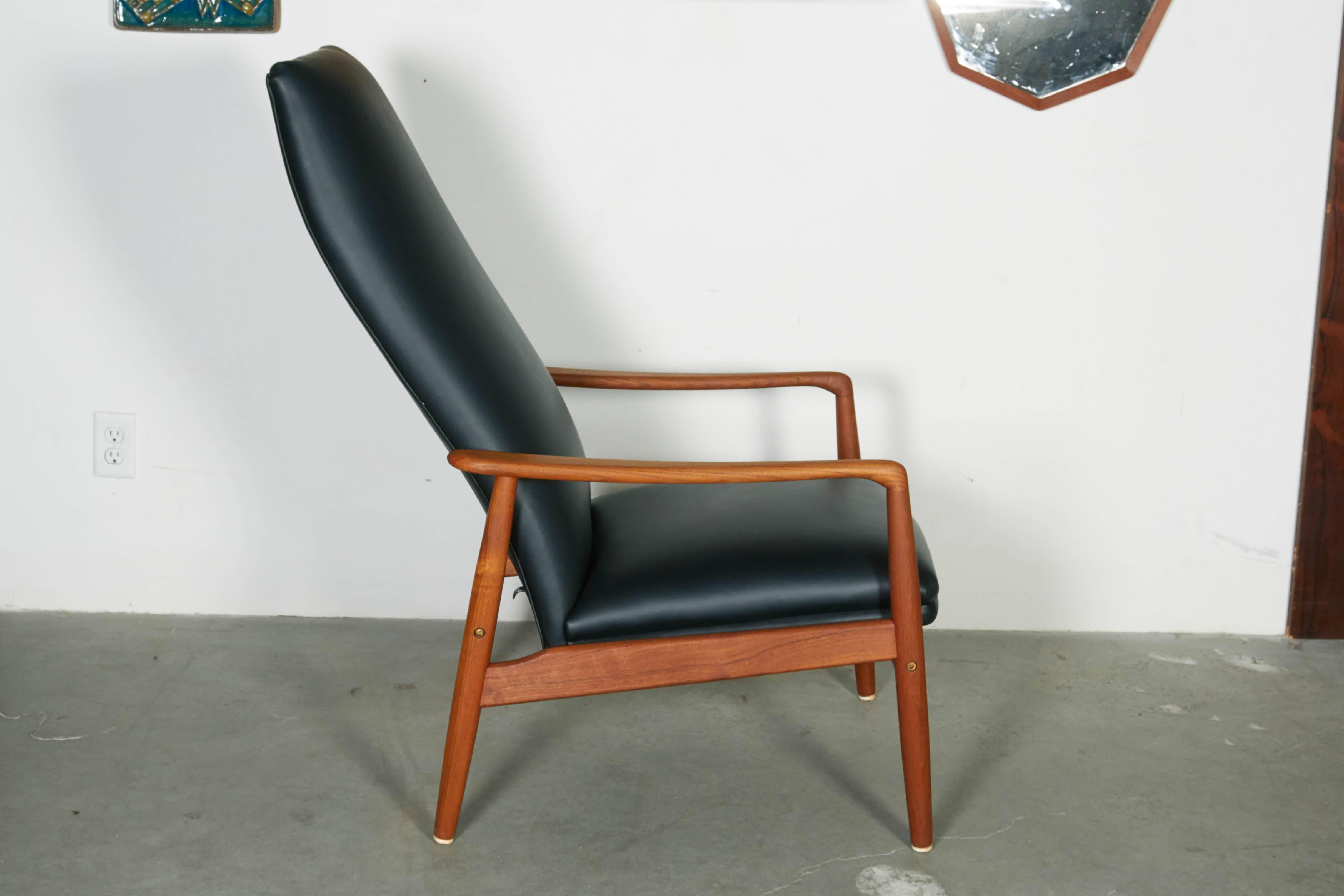 Oiled Danish Recliner Chair by Soren Ladefoged