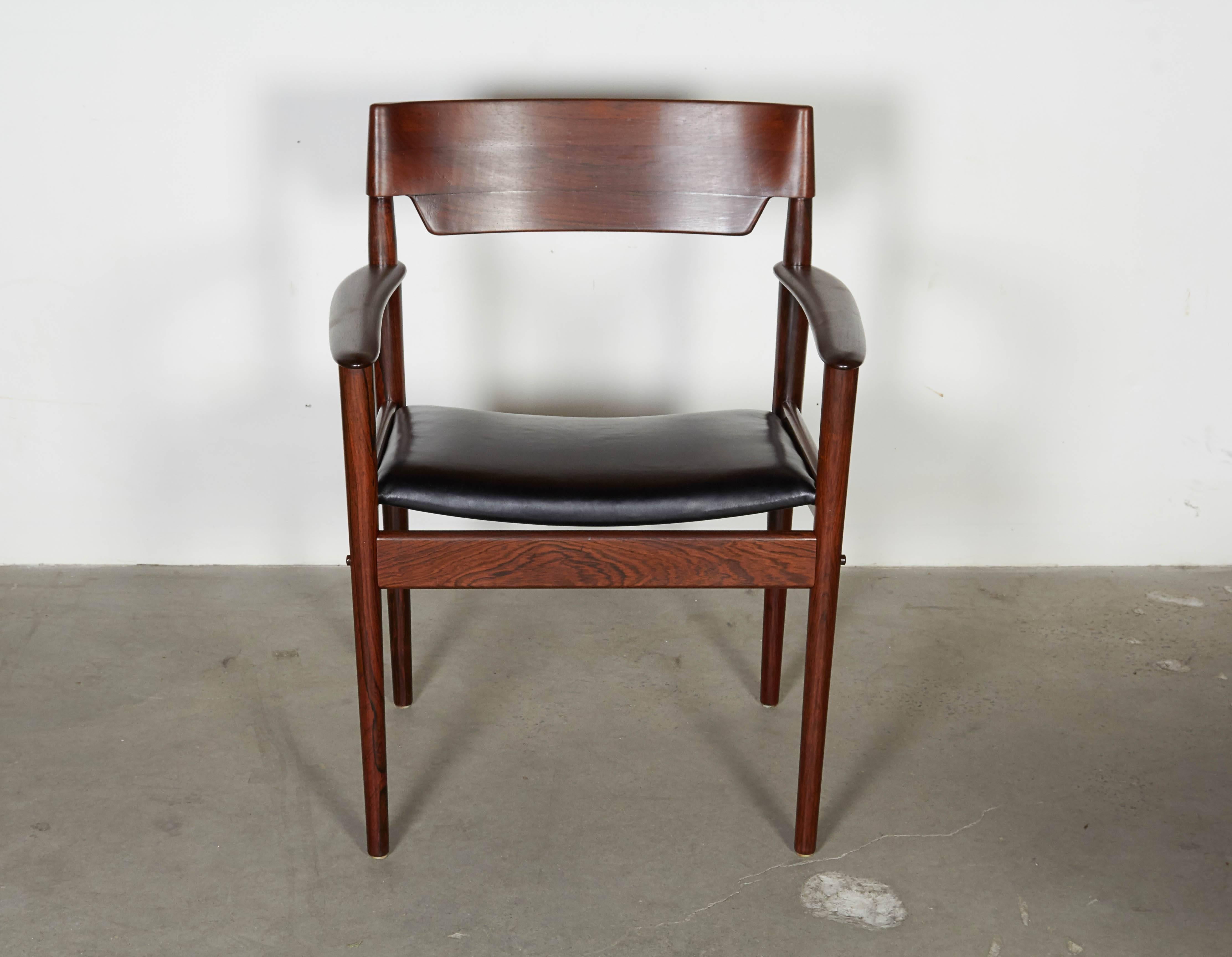 Scandinavian Modern Grete Jalk Rosewood Arm Chair