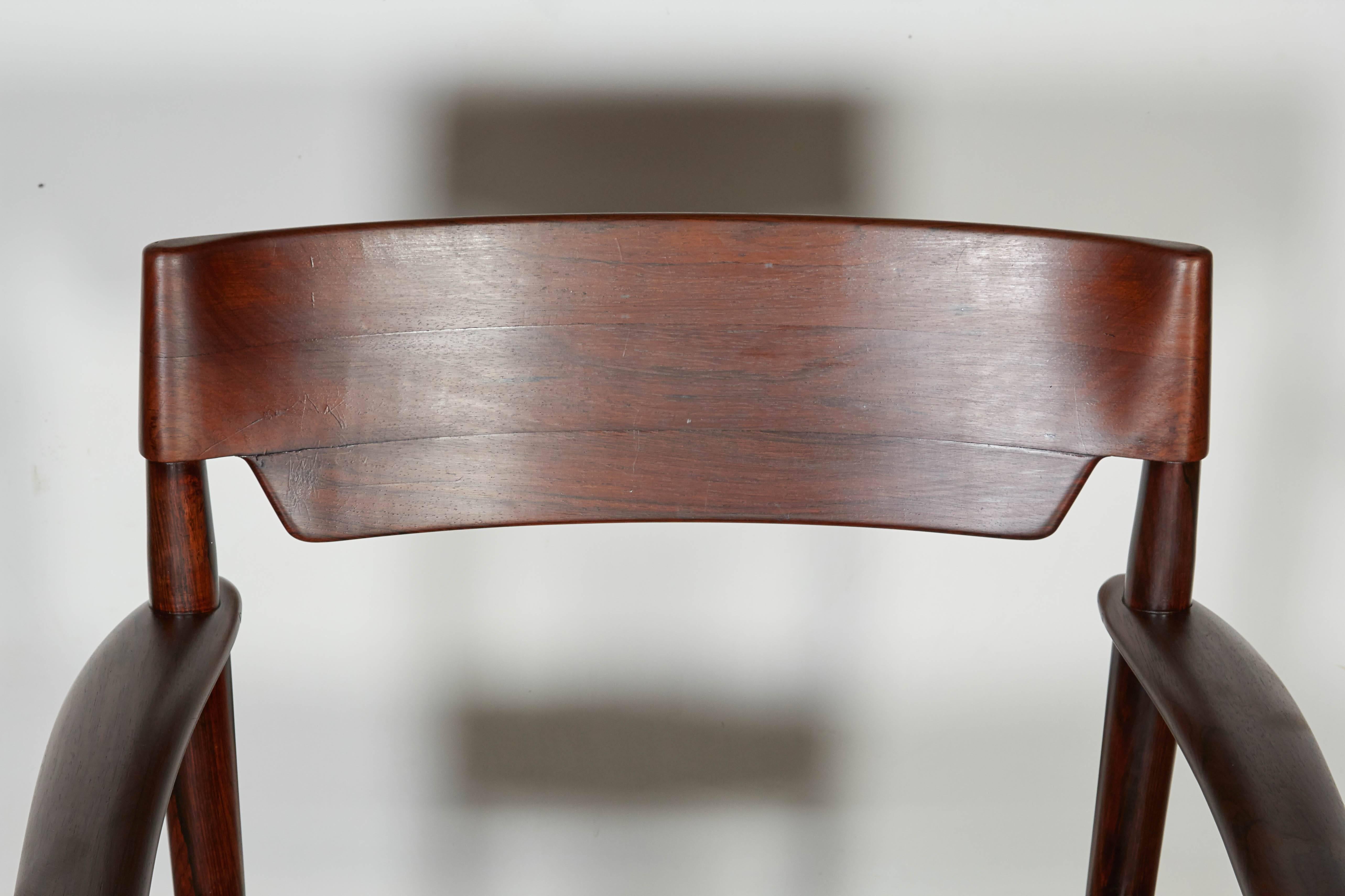 Danish Grete Jalk Rosewood Arm Chair