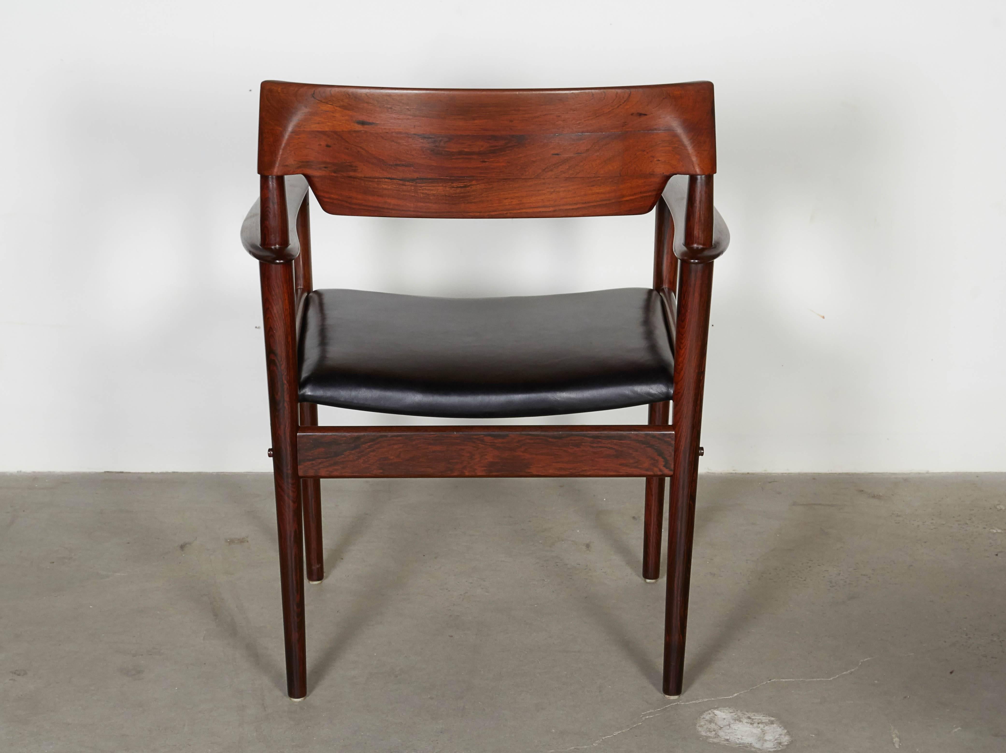 Mid-20th Century Grete Jalk Rosewood Arm Chair