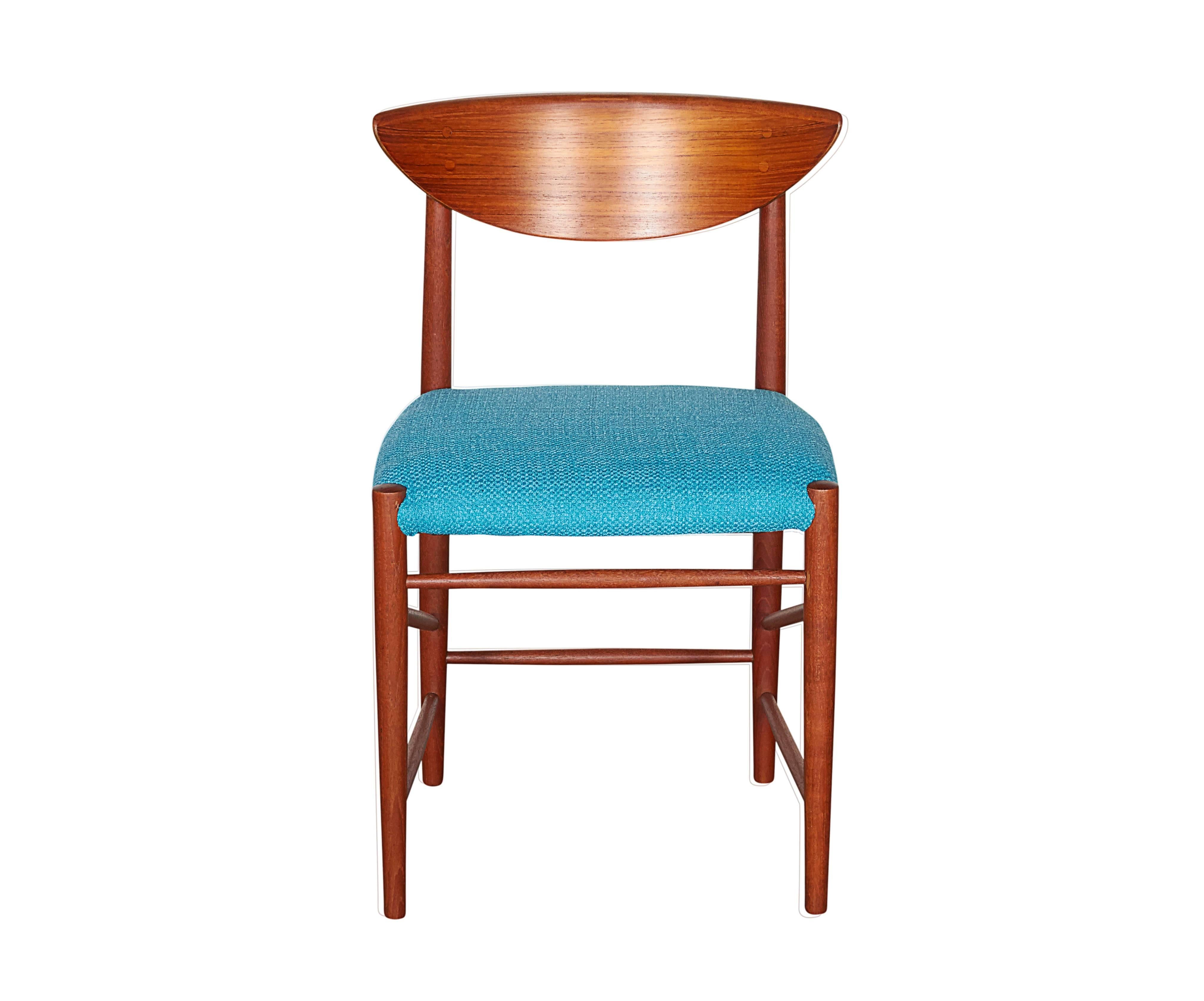 Scandinavian Modern Teak Dining Chairs by Hvidt & Molgaard, Set of 6