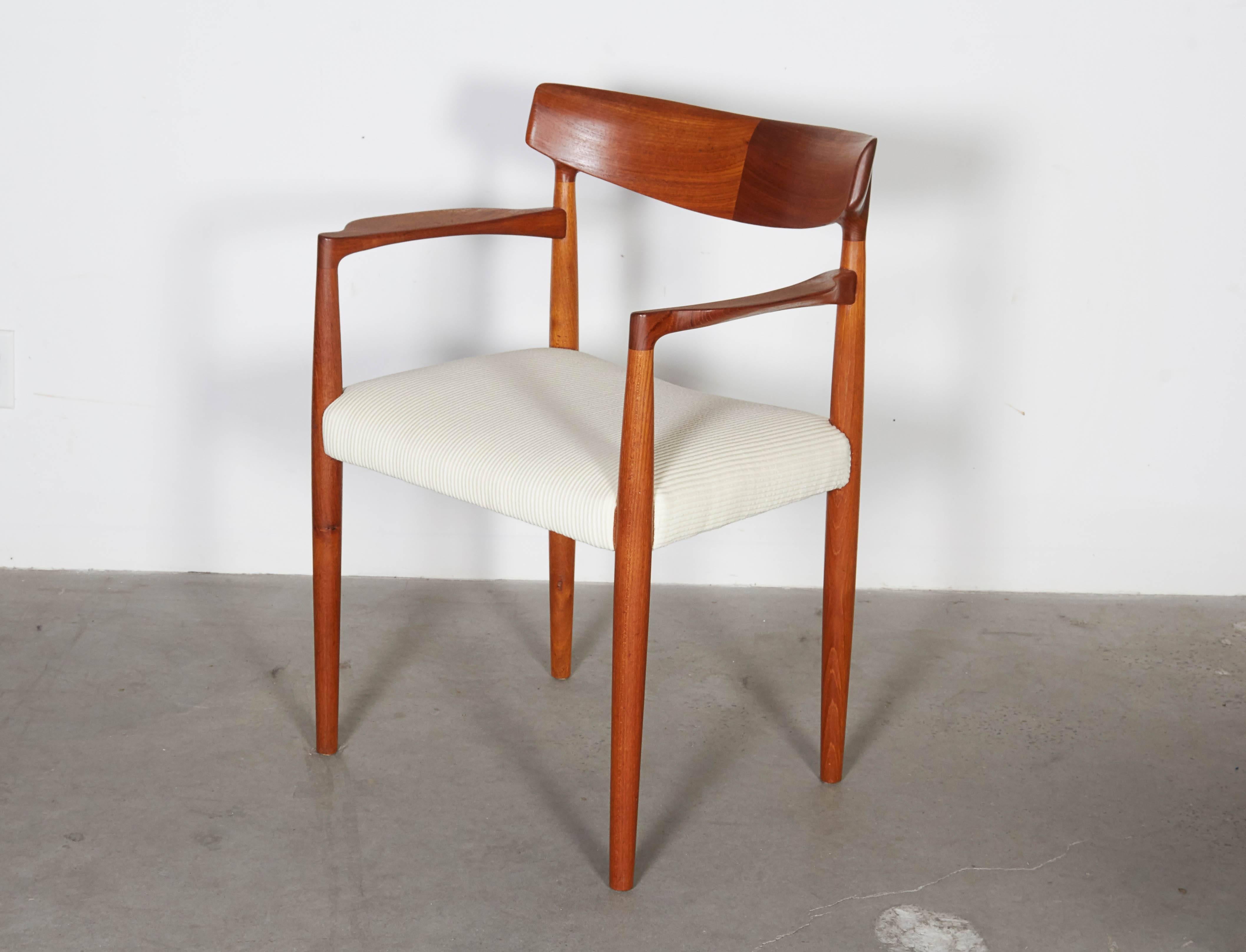 Danish Modern Arm Chairs by Knud Faerch, Pair In Excellent Condition In New York, NY