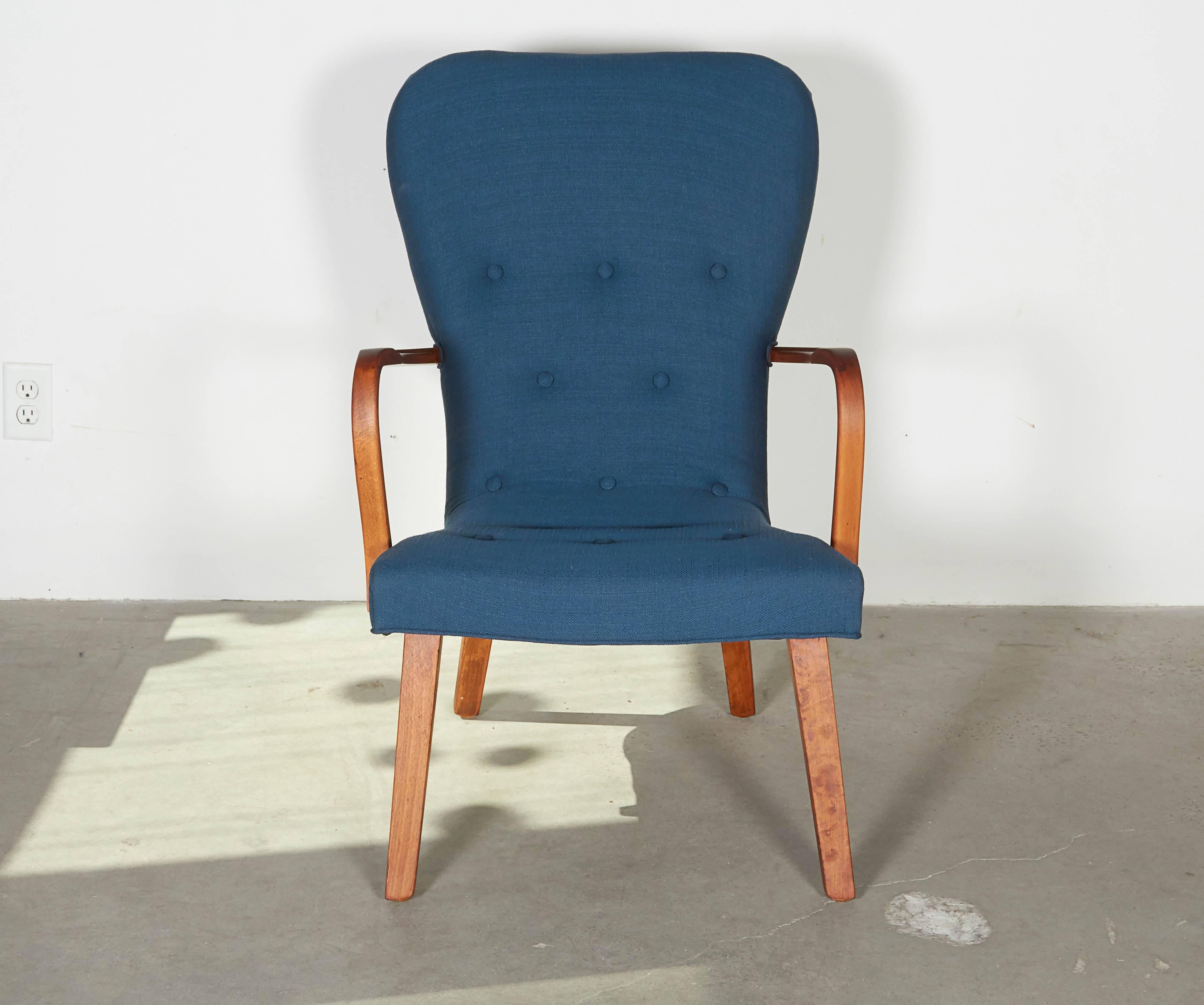 Oiled Mid Century Swedish Arm Chair