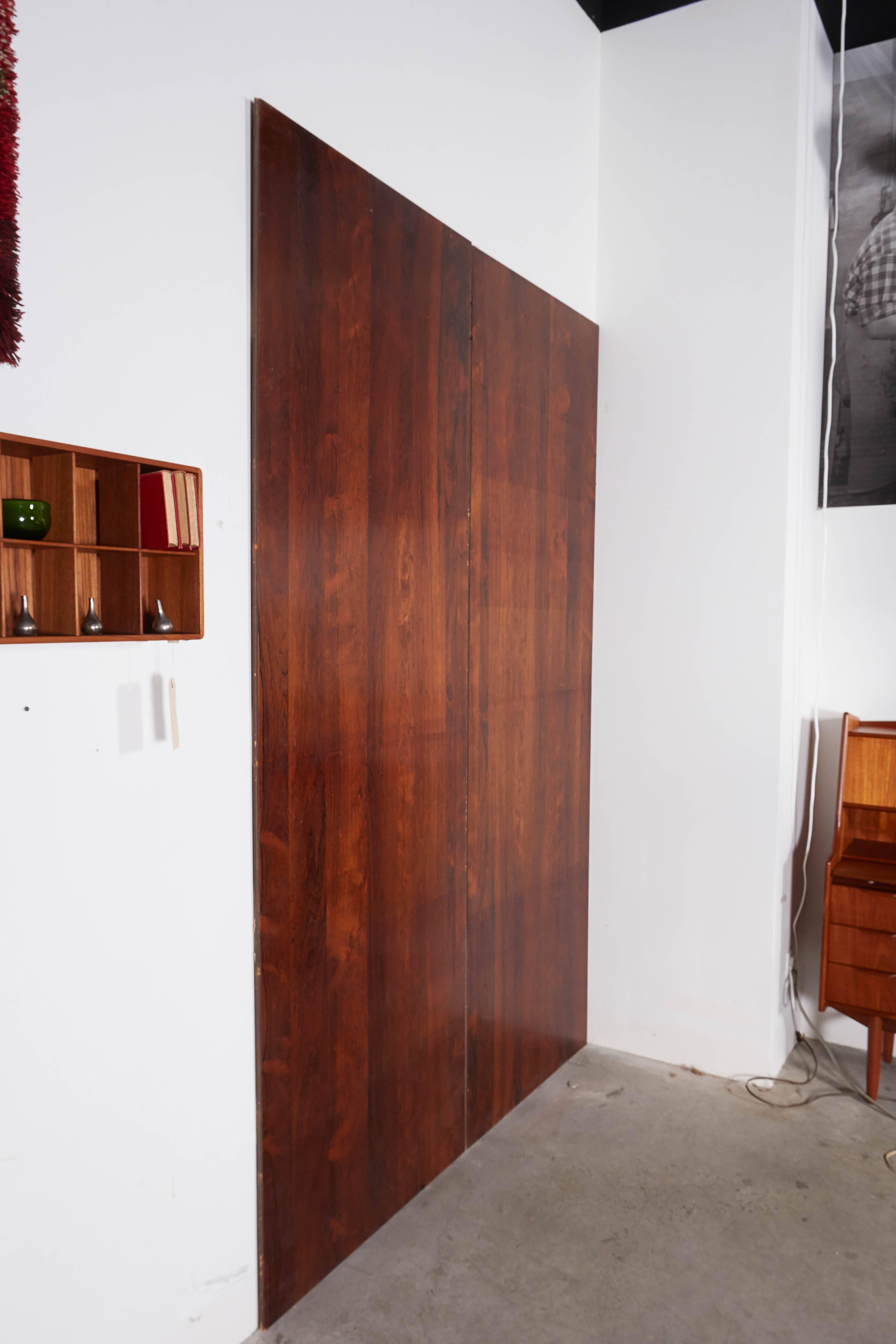Rosewood Wall Panels (6 Available) In Excellent Condition In New York, NY