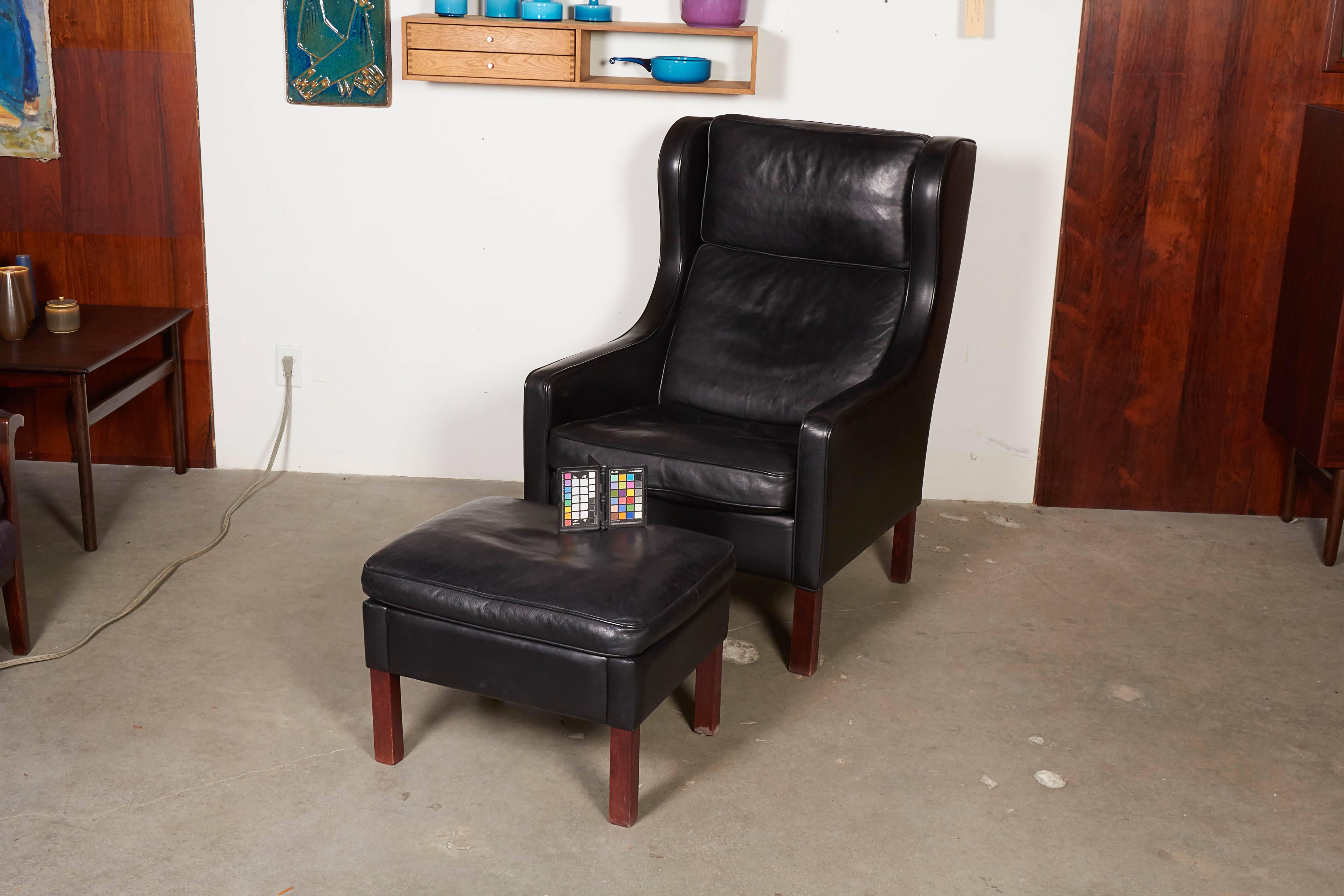 Vintage 1960s Borge Mogensen Styled Wingback Chairs

These Danish arm chairs are absolutely beautiful. The leather is intact yet wonderfully broken in. Comfortable in everyday. Ready for pick up, delivery, or shipping anywhere in the world.