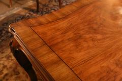 Large Louis XV Style Dining Table in Walnut with Scalloped Apron