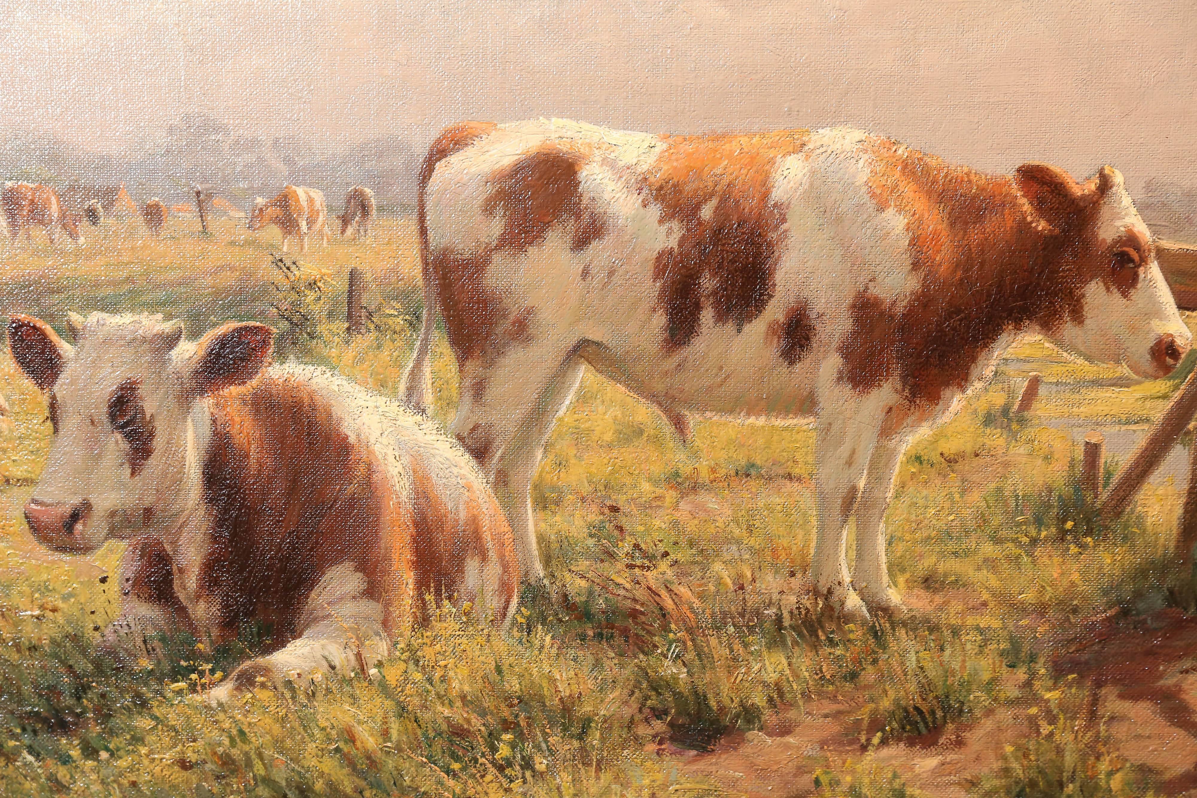 cow pasture painting
