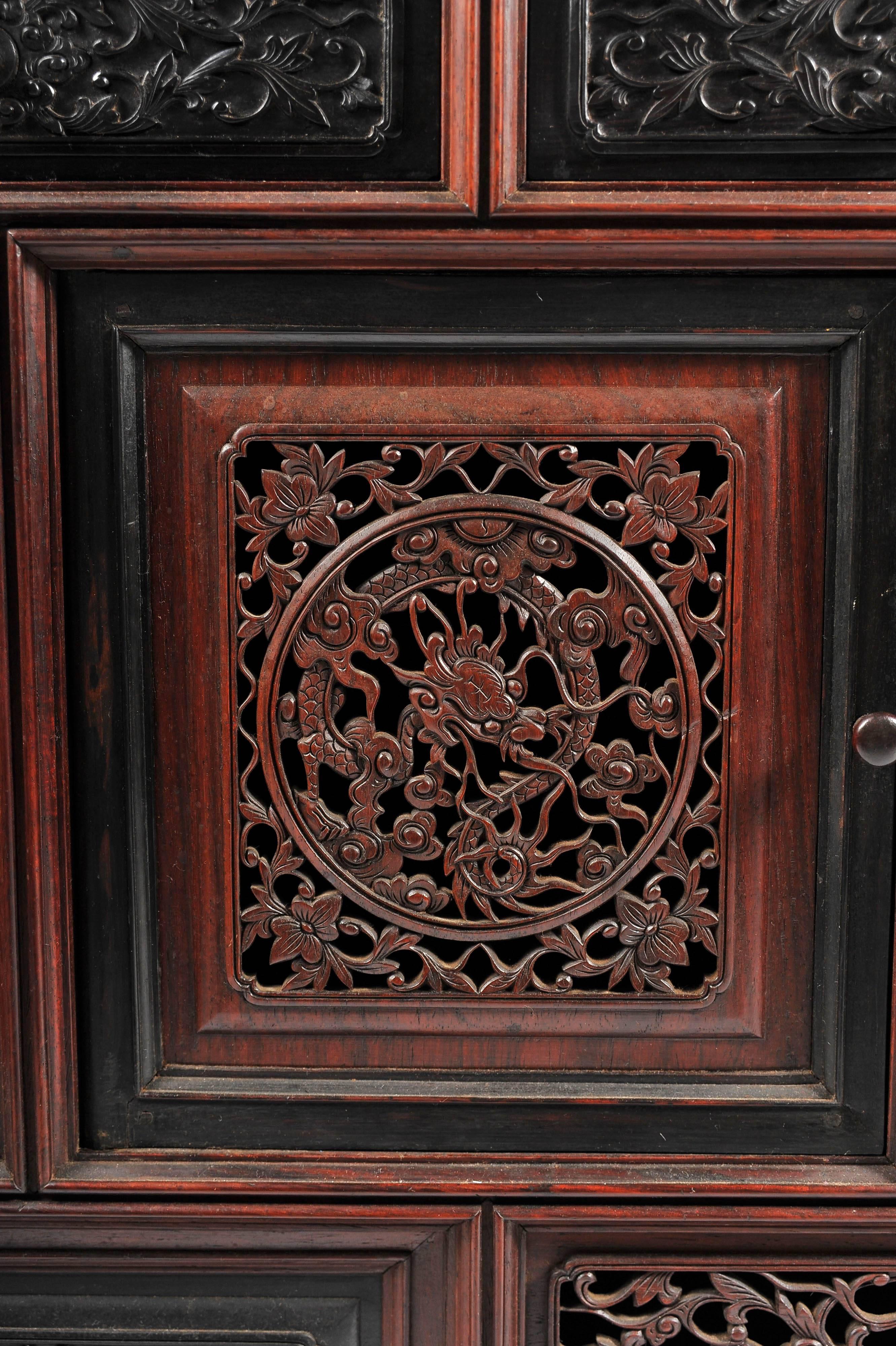 Antique Chinese Hardwood Cabinet 1