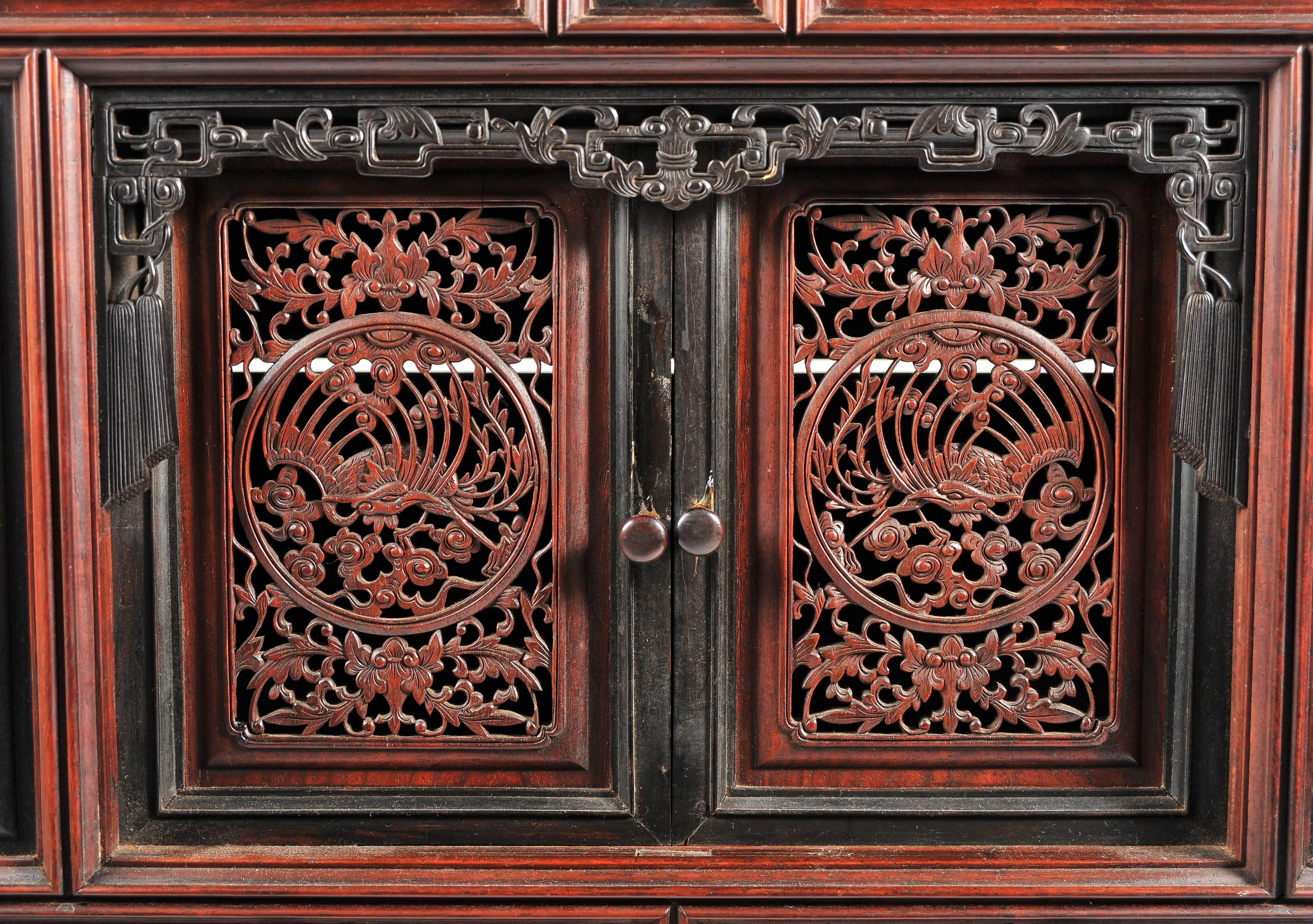 Antique Chinese Hardwood Cabinet 2