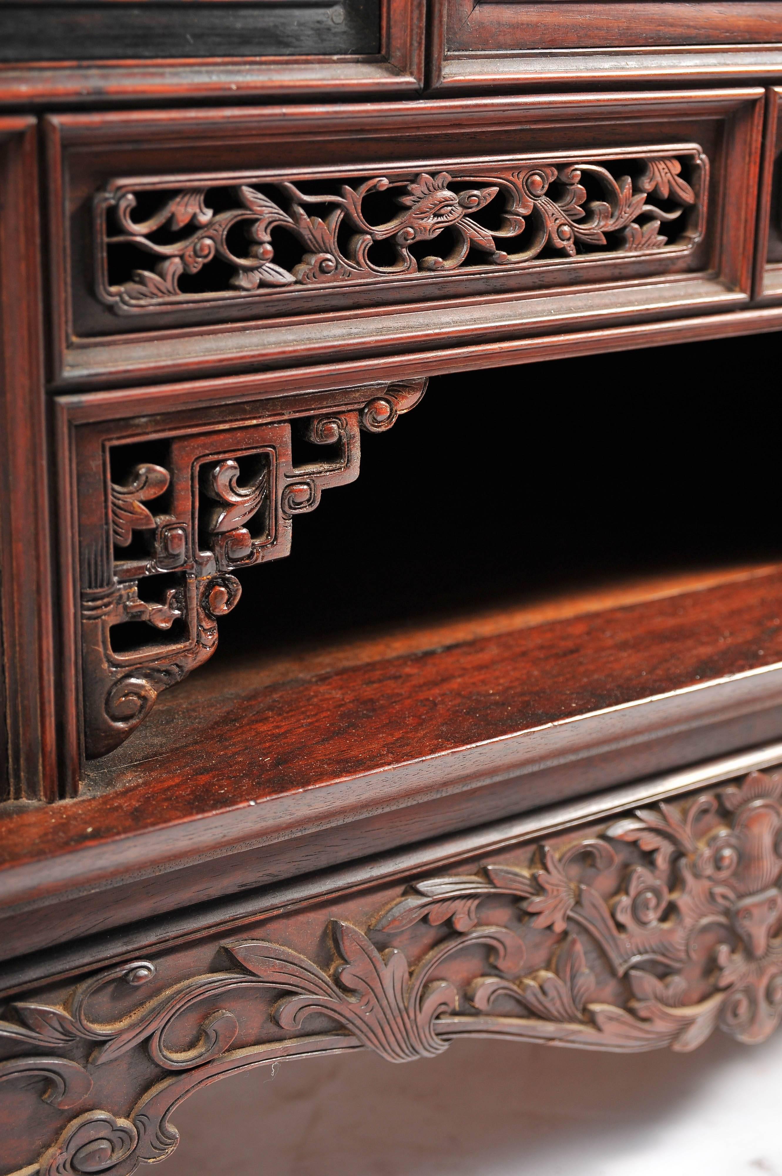 Antique Chinese Hardwood Cabinet 4