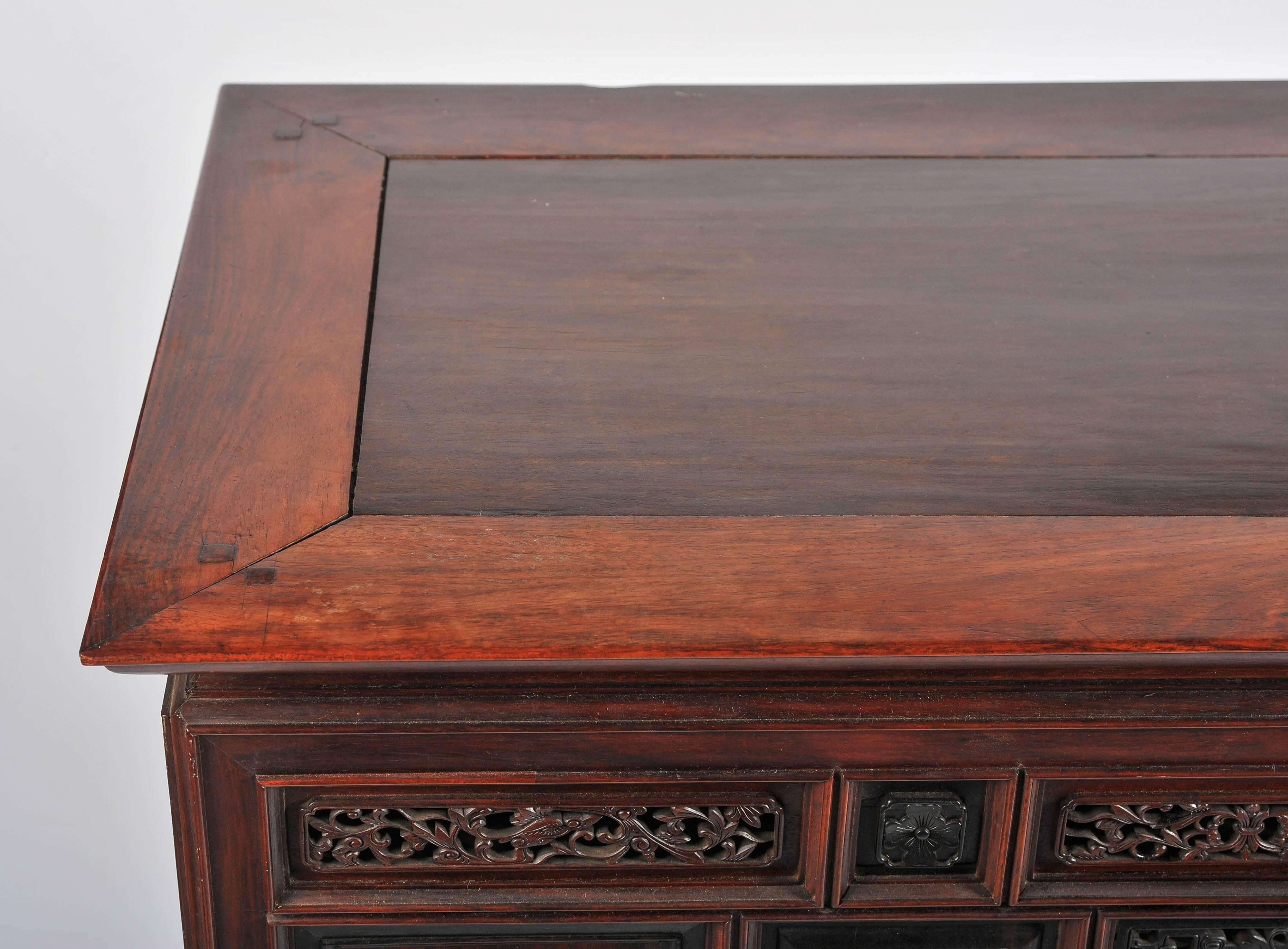 Antique Chinese Hardwood Cabinet 5