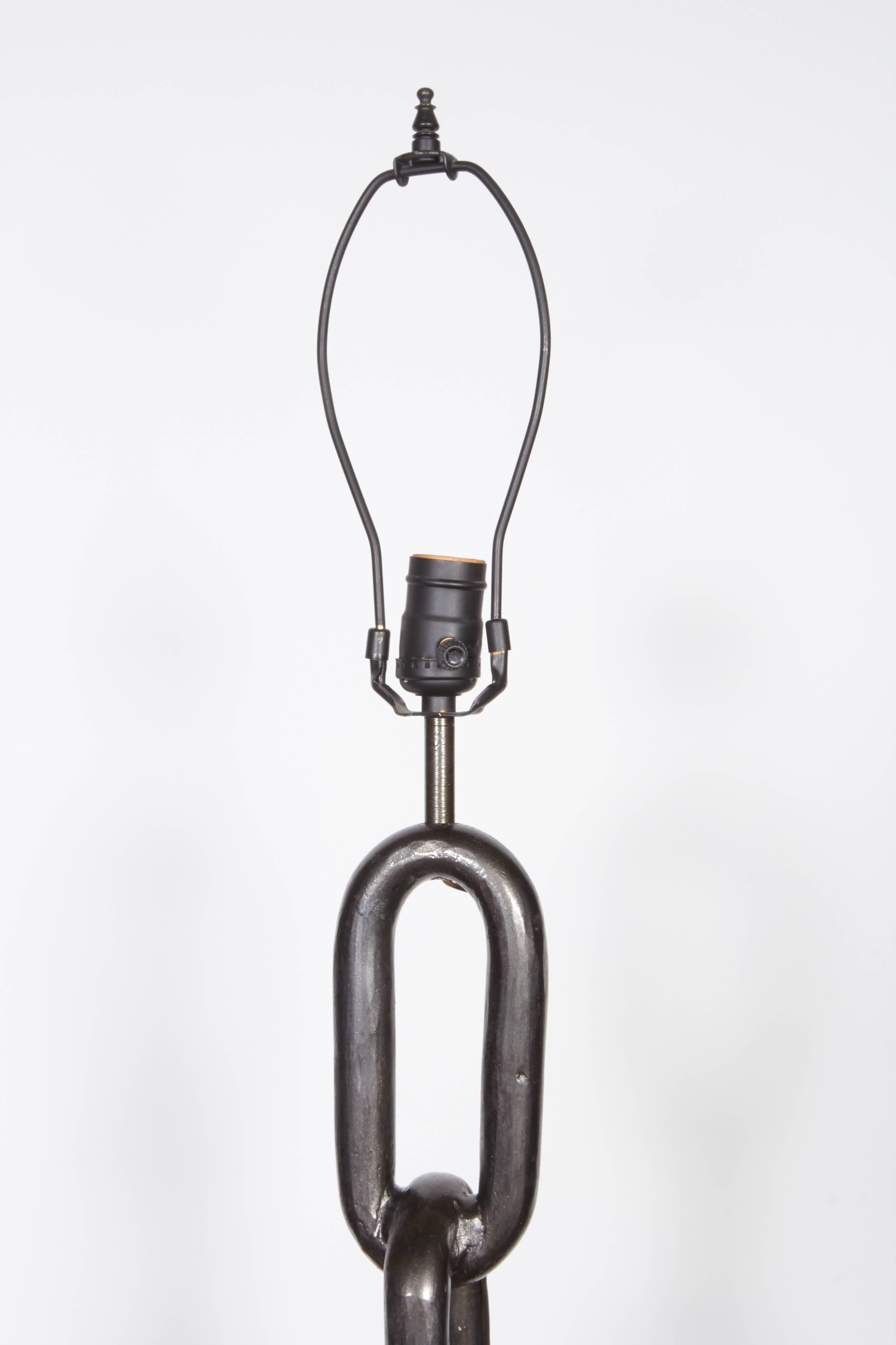 Mid-20th Century French 1940s Iron Grappling Hook Floor Lamp