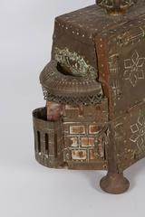 Moroccan Early 20th Century Incised Brass Shoe Shine Stand