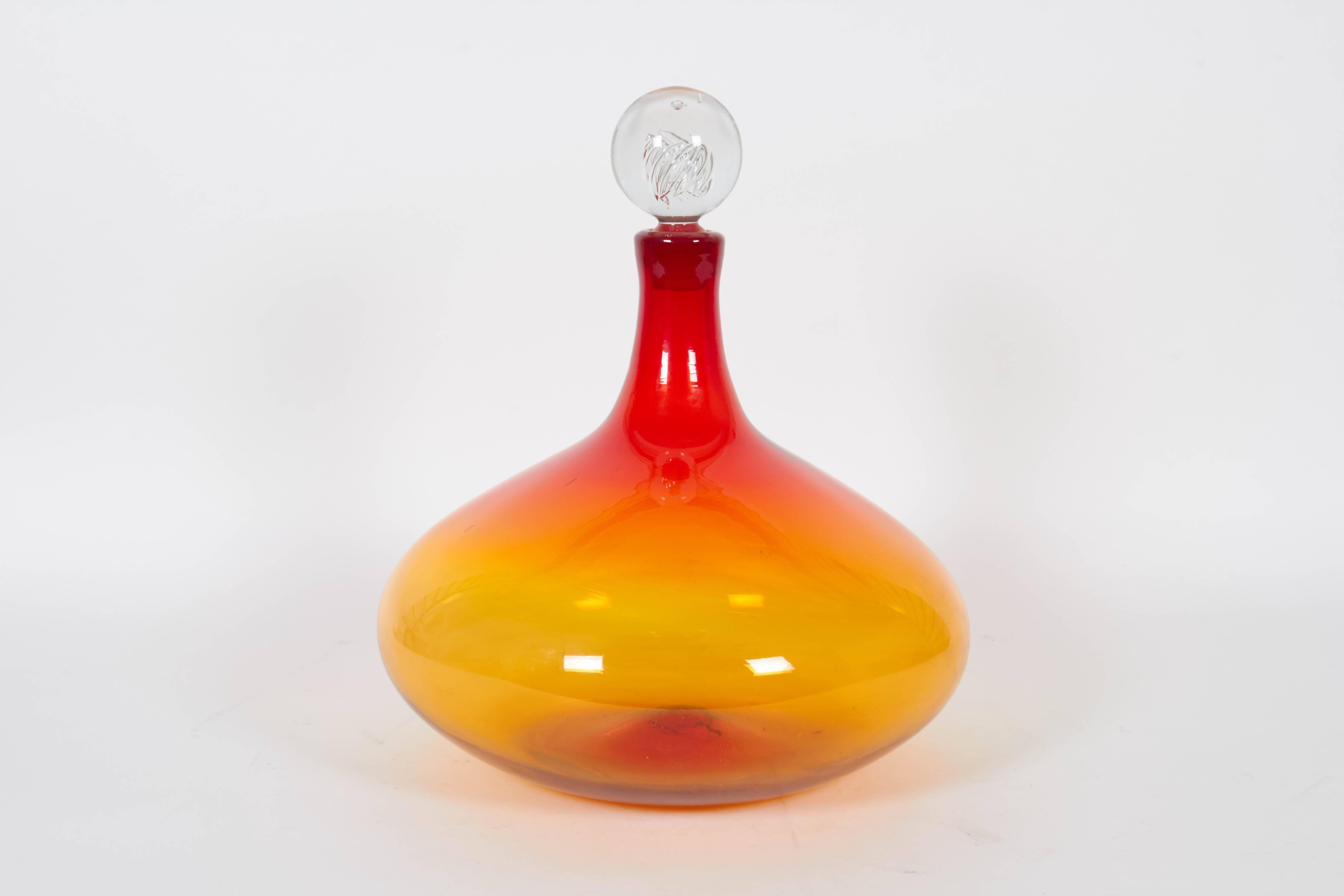blenko glass decanter