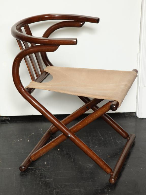 MidCentury Style Bentwood Folding Chair For Sale at 1stDibs