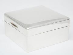 Art Deco Sterling Silver Table Box